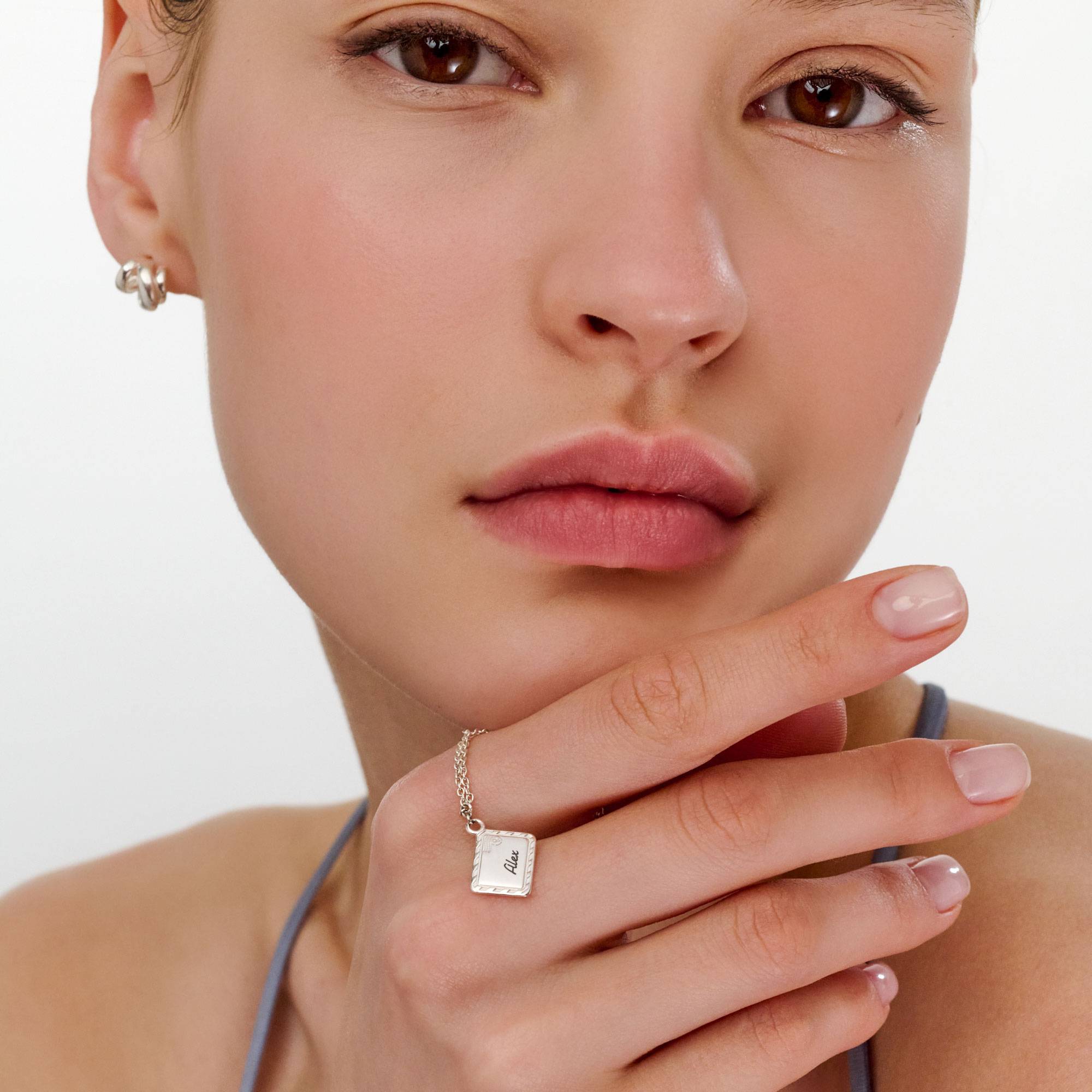 Sealed with a Kiss Charm- Silver-2 product photo