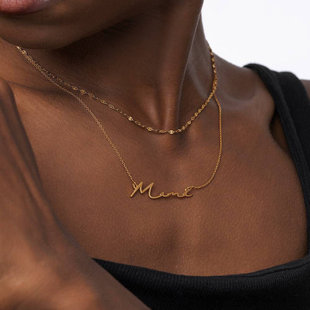 Special Offer! Mon Petit Name Necklace - Gold Plated-2 product photo