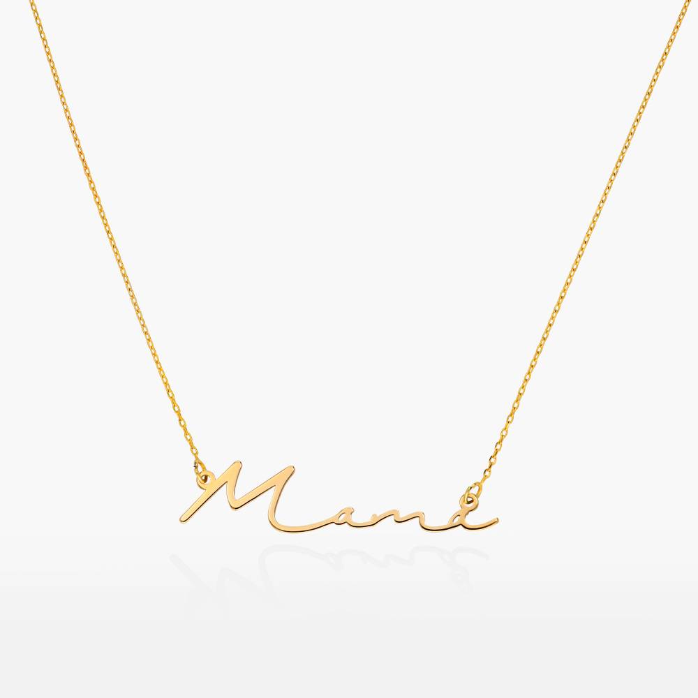 Oak&Luna - Personalized Initial Lock Necklace in Sterling Silver 935 / 18K Gold Plating - Custom Woman Jewelry for Her, Women/Mother's Day, Birthday