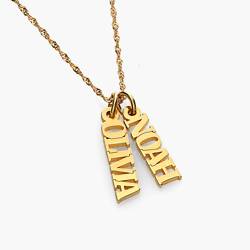 Singapore Chain Name Necklace - Gold Vermeil - Oak & Luna