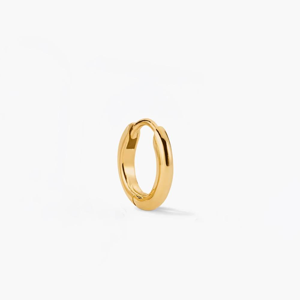 Single mini hoop - 10k Solid Gold-1 product photo