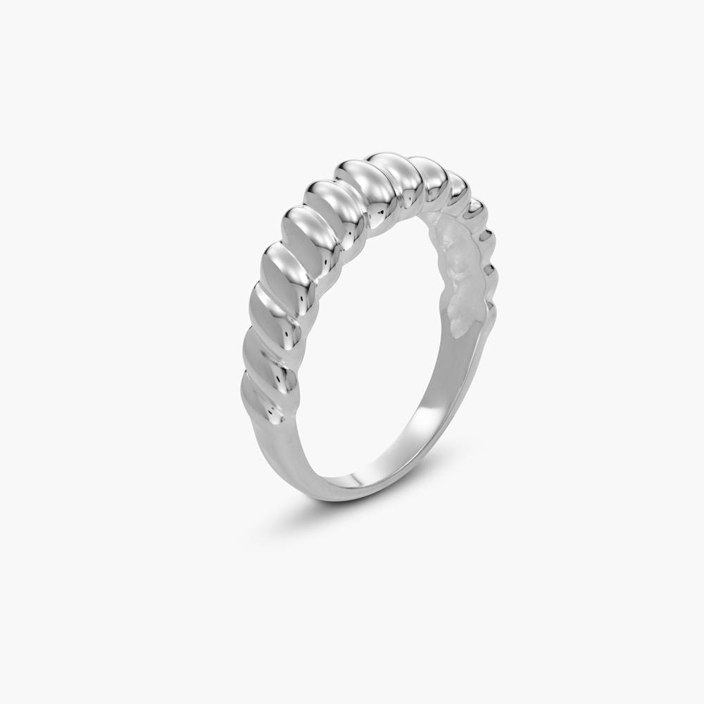 Small Pastry Dome Ring - Silver Finish-1 product photo