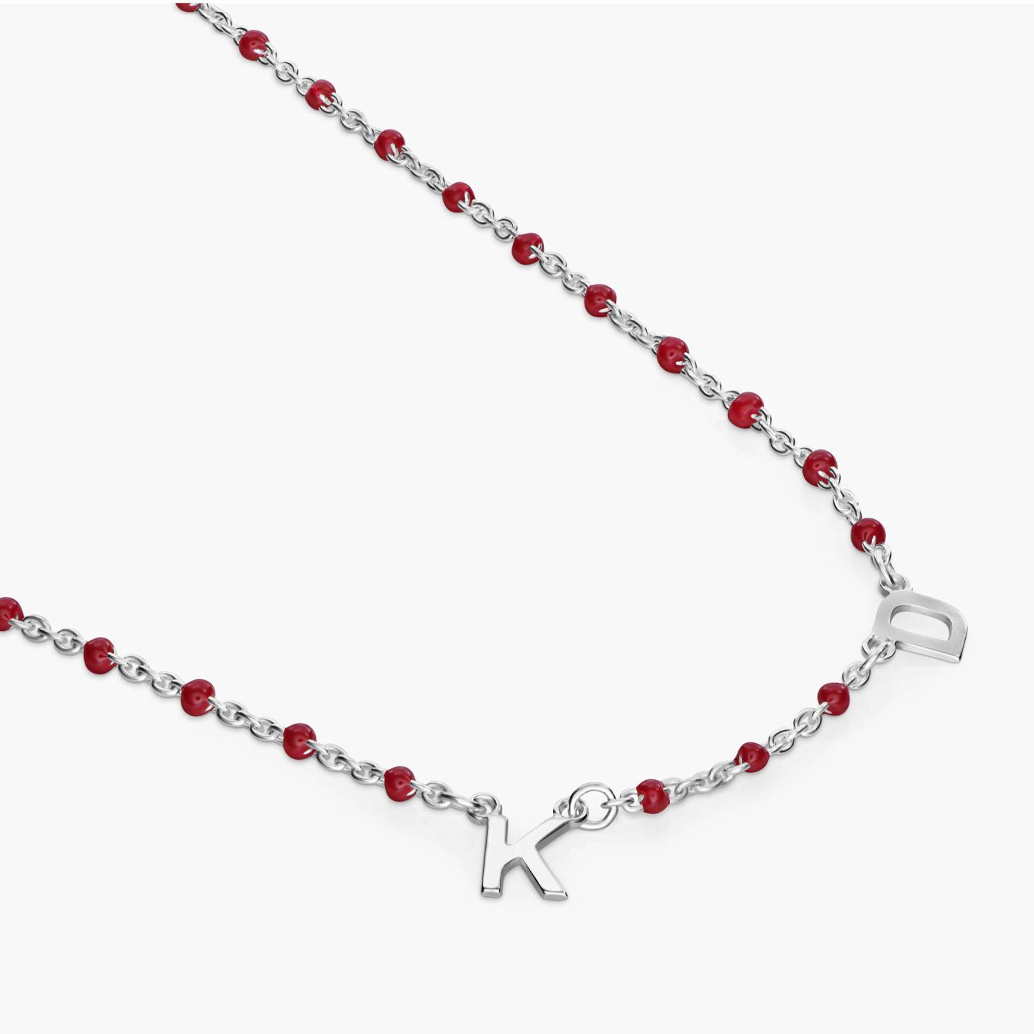 Soltale Bordeaux Inez Initial Necklace - Silver-3 Soltale Bordeaux Inez Initial Necklace - Silver-3 product photo