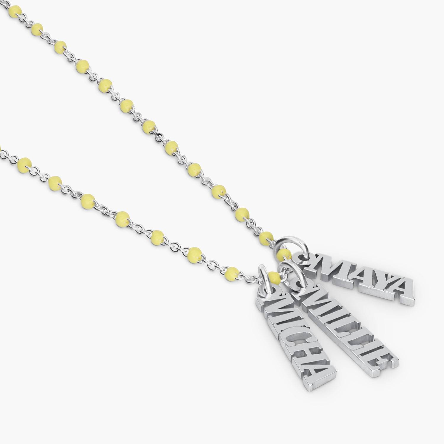 Collier prénom Soltale Butter à chaîne Singapore - Argent-2 Collier prénom Soltale Butter à chaîne Singapore - Argent-2 photo du produit