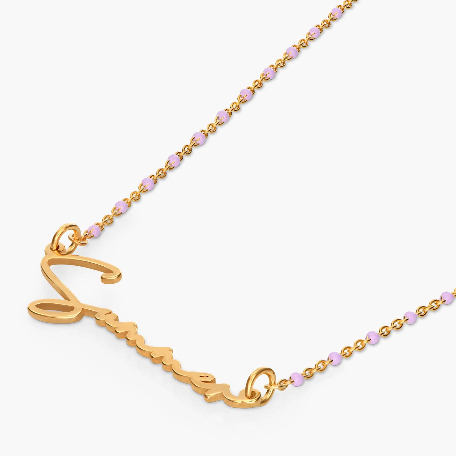 Soltale Lavender Belle Name Necklace - Gold Vermeil-1 Soltale Lavender Belle Name Necklace - Gold Vermeil-1 product photo