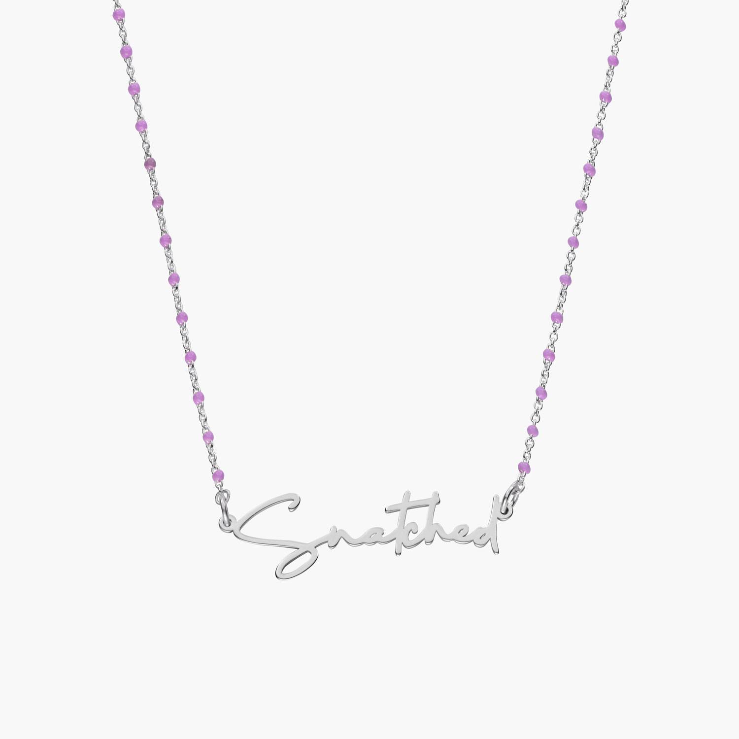 Soltale Lavender Belle Name Necklace - Silver-1 product photo
