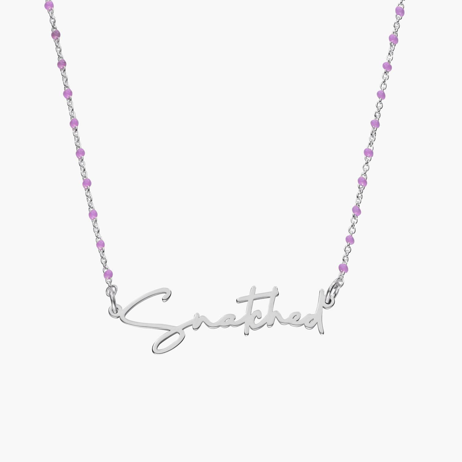 Collier prénom Soltale Lavender Belle - Argent-1 Collier prénom Soltale Lavender Belle - Argent-1 photo du produit