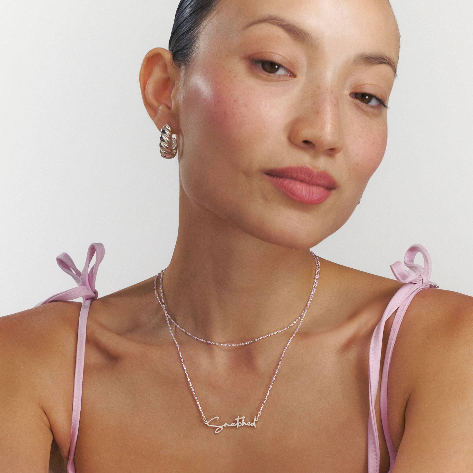Collier prénom Soltale Lavender Belle - Argent-3 Collier prénom Soltale Lavender Belle - Argent-3 photo du produit