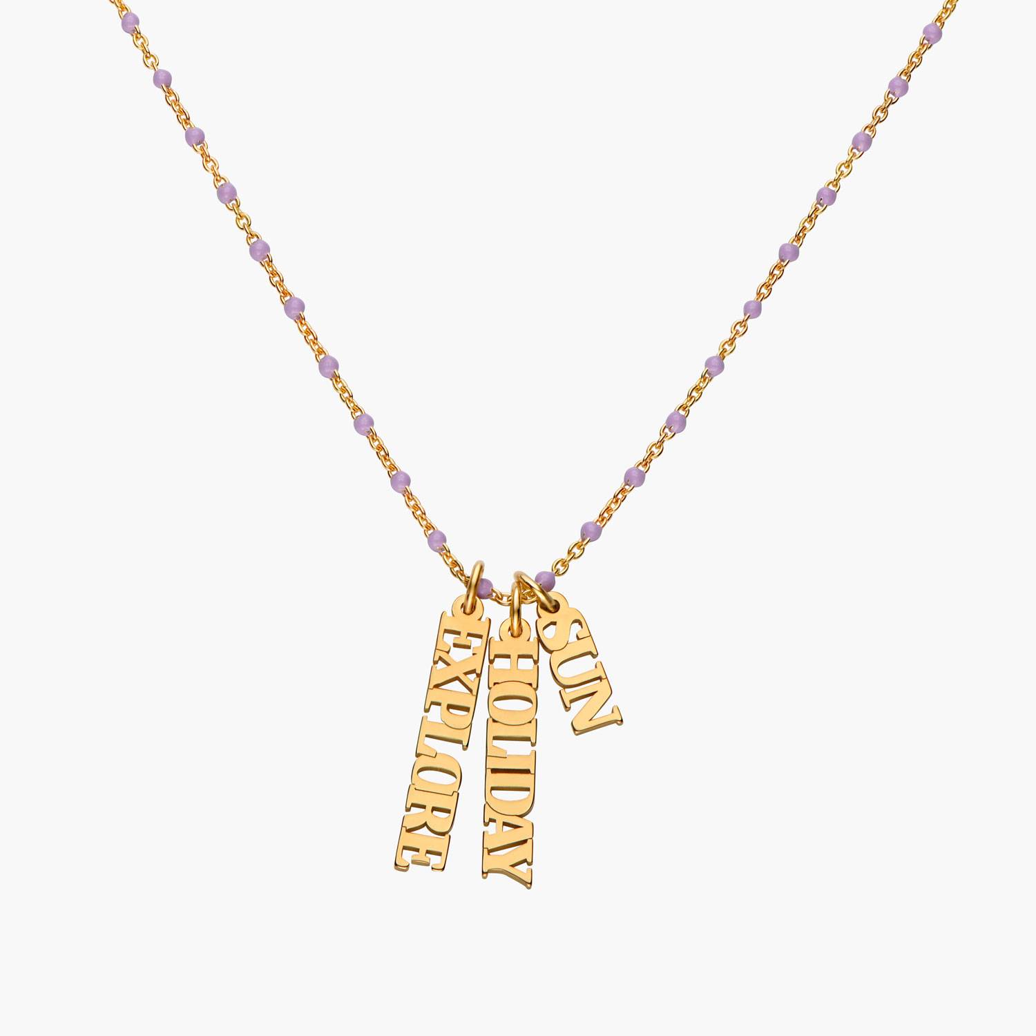 Collier prénom Soltale Lavender à chaîne Singapore - Vermeil-2 Collier prénom Soltale Lavender à chaîne Singapore - Vermeil-2 photo du produit