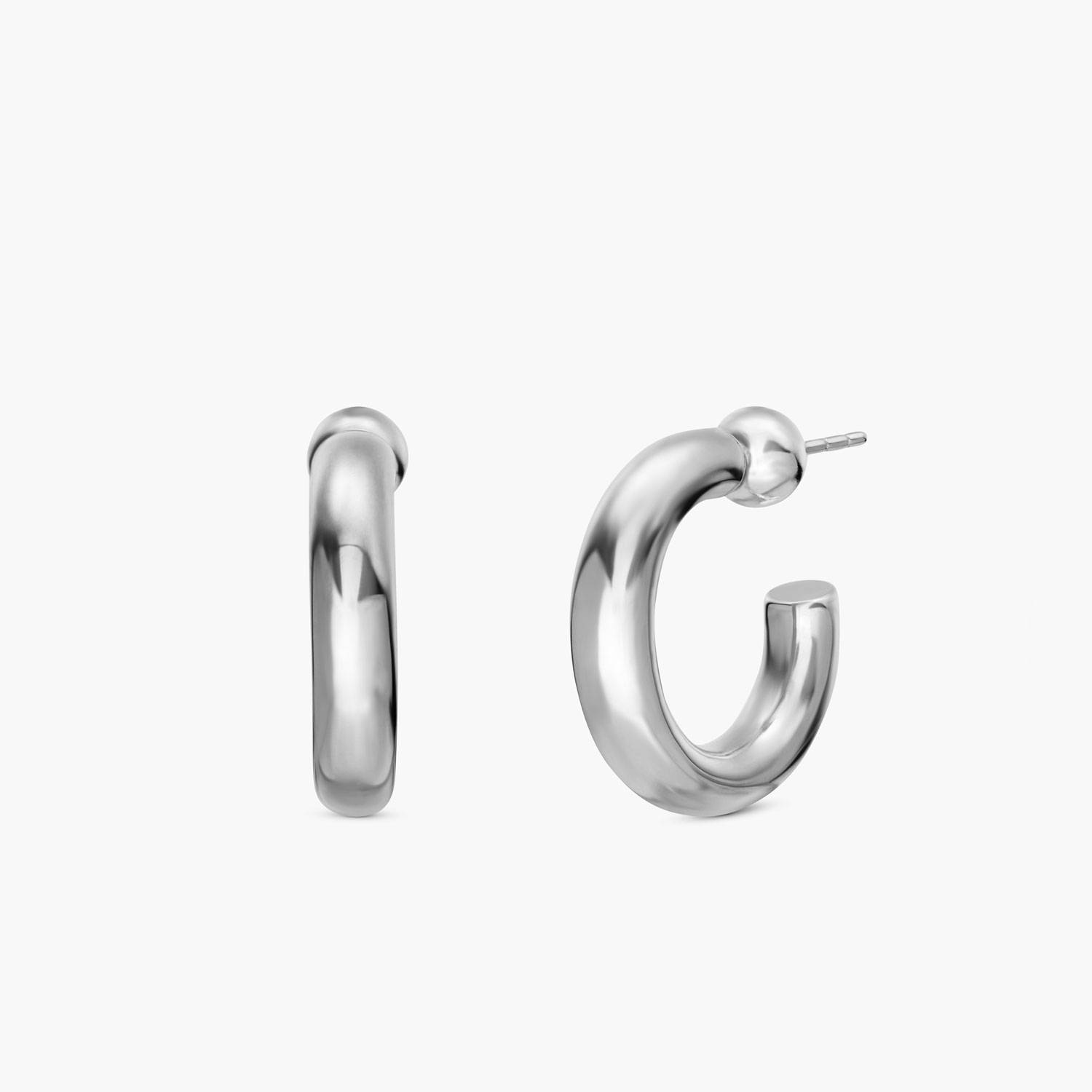 Staple Hoops Small – Silver-1 product photo