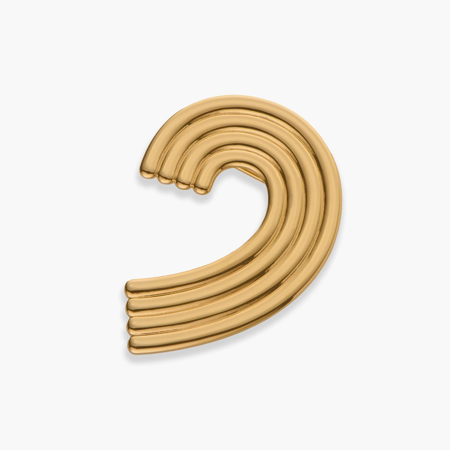 Statement of Heart Brooch - Gold-3 product photo