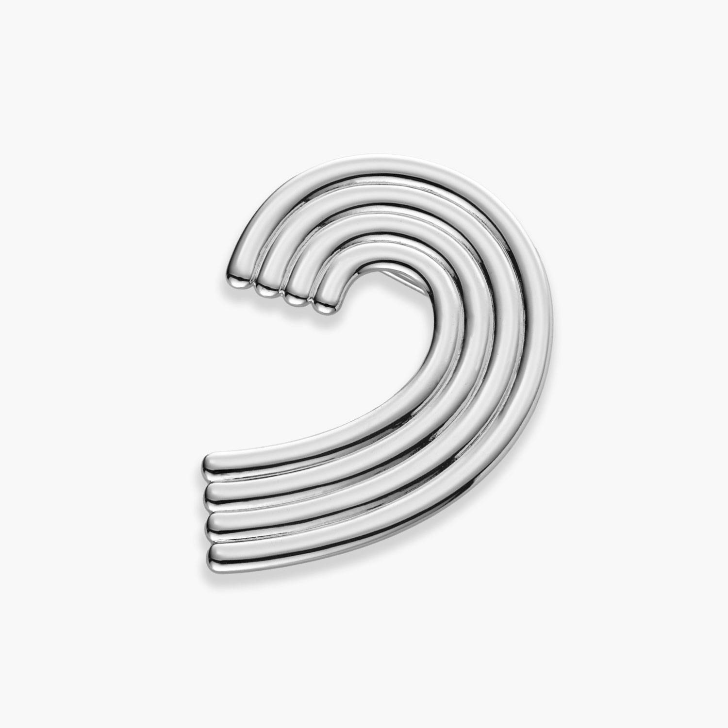 Statement of Heart Brooch - Silver-1 product photo