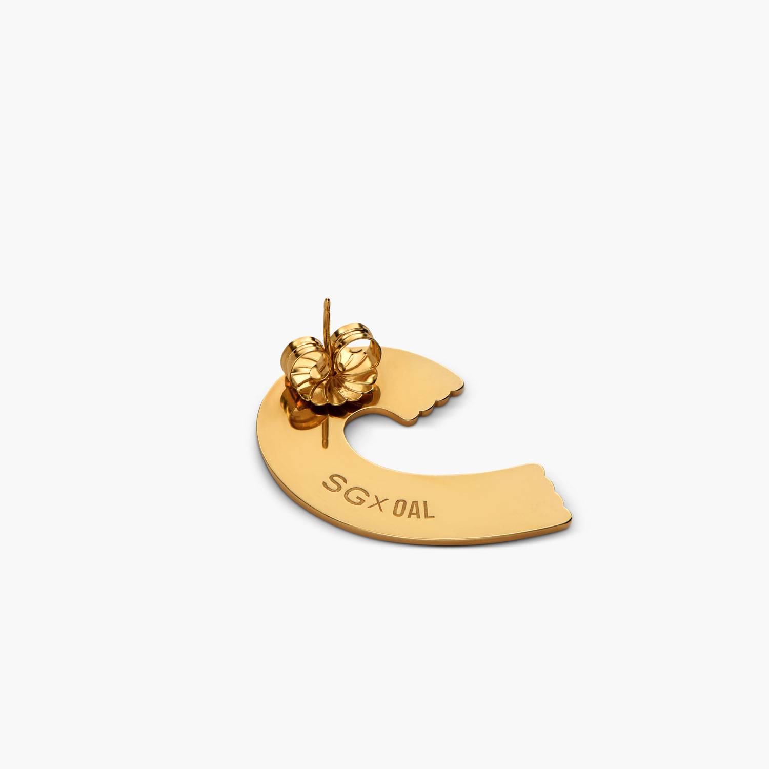 Statement of Heart Studs- Gold Vermeil-4 product photo