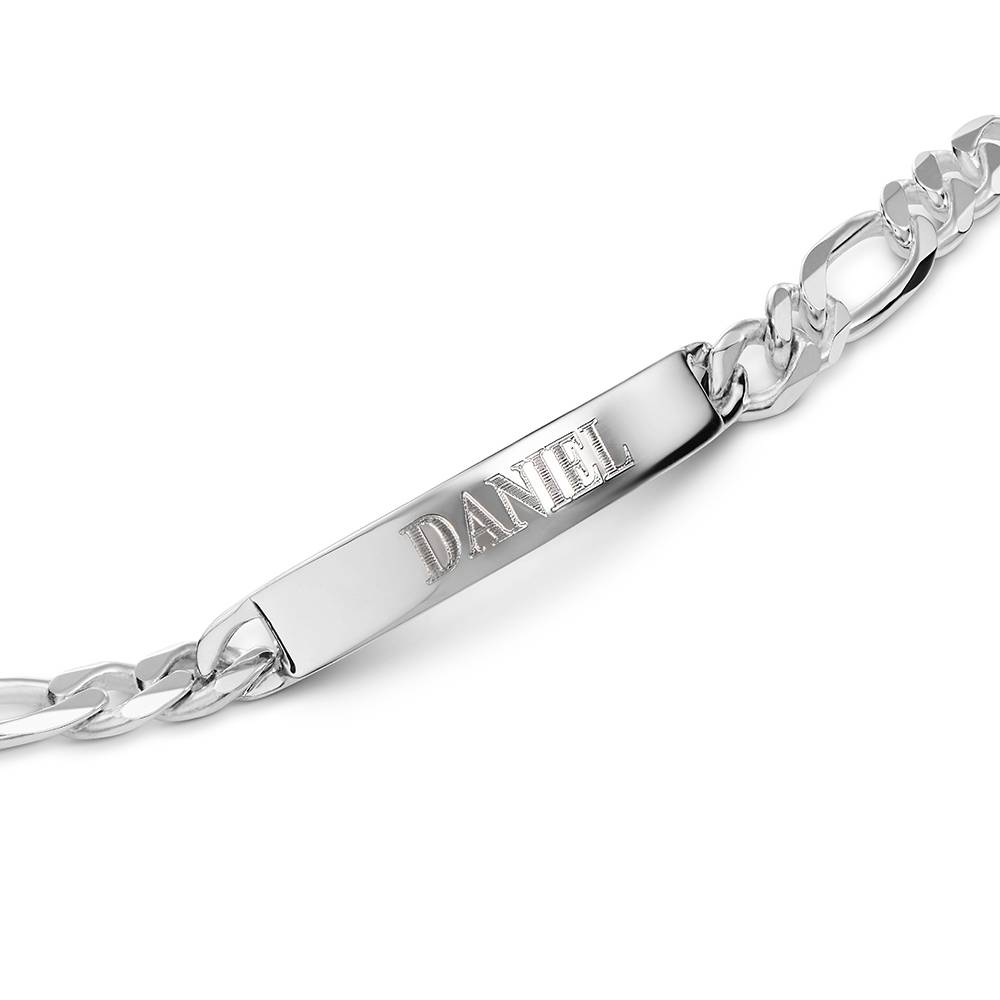 ID Bracelet for Men - Silver Finish-3 product photo