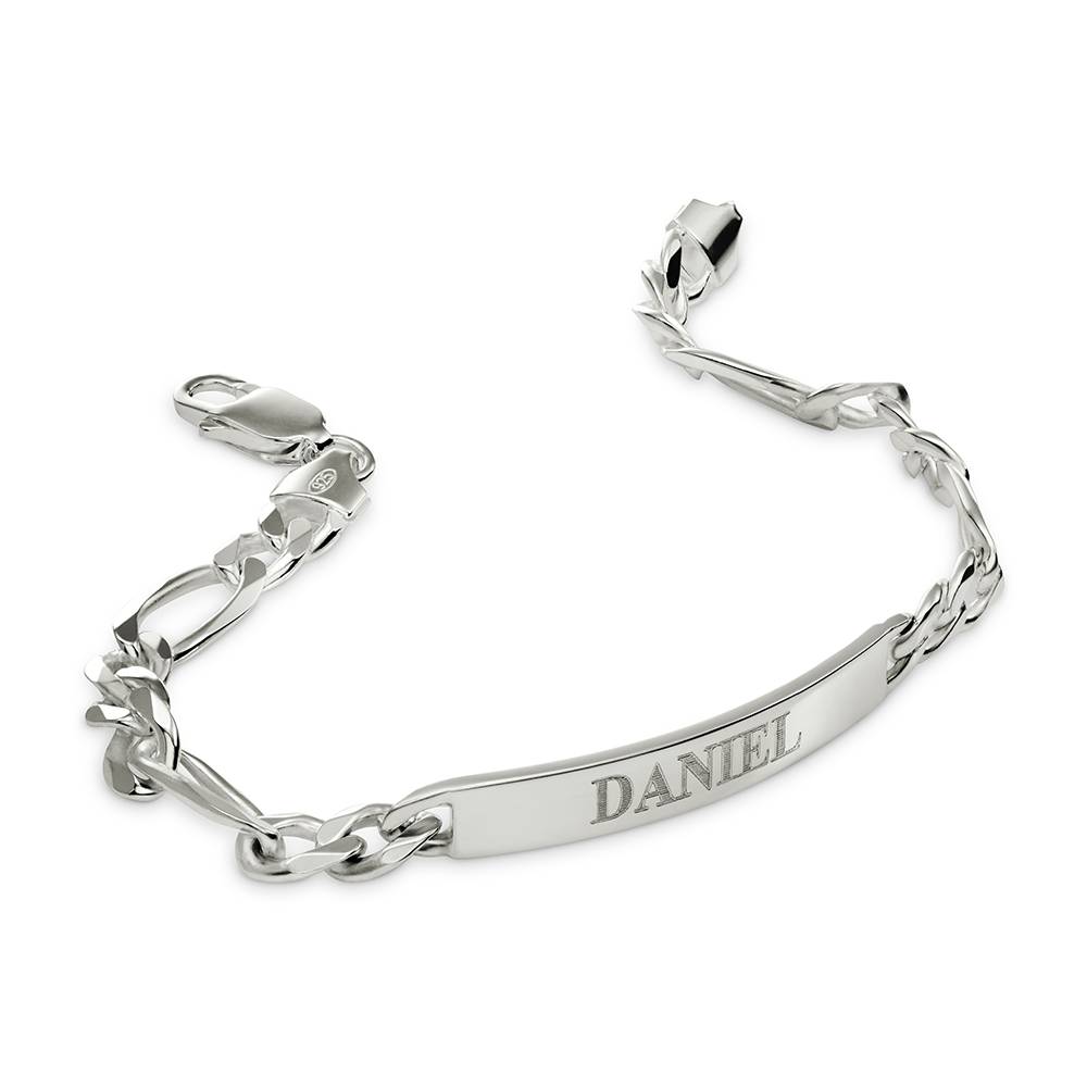 ID Bracelet for Men - Silver Finish-2 product photo