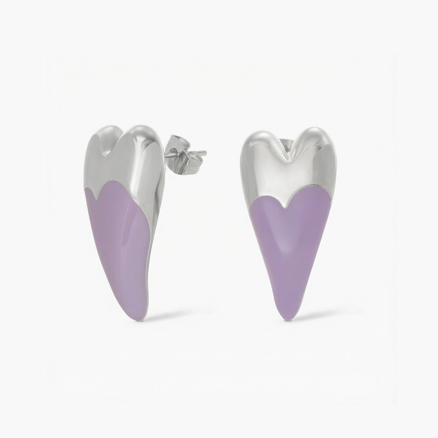 Summer Love Earrings - Silver-1 product photo