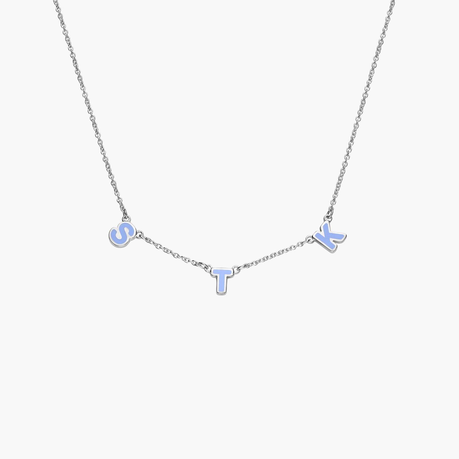 Sunrise Inez Initial Necklace - Silver-1 Sunrise Inez Initial Necklace - Silver-1 product photo