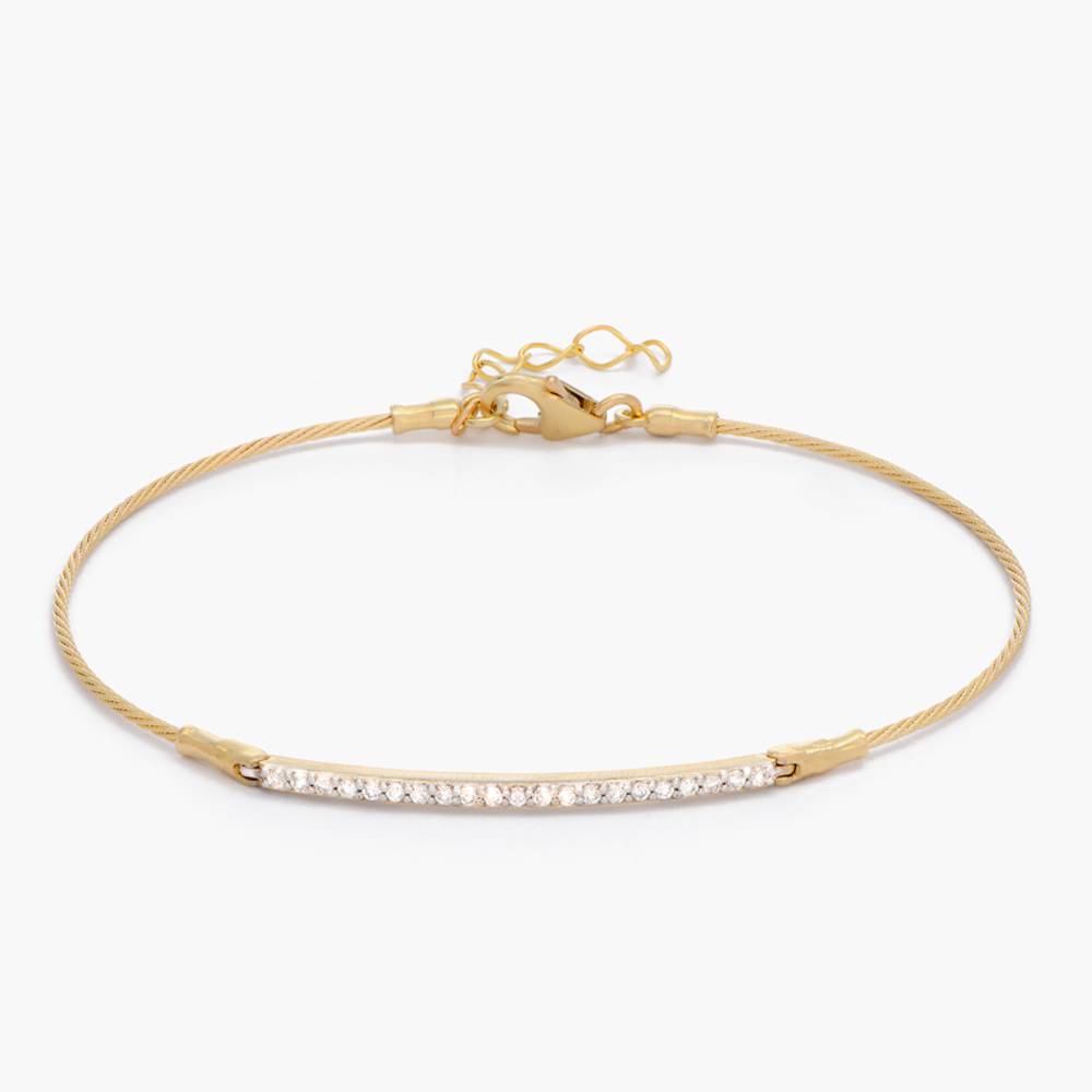 Tennis Bracelet with Diamonds - 14k Solid Gold product photo