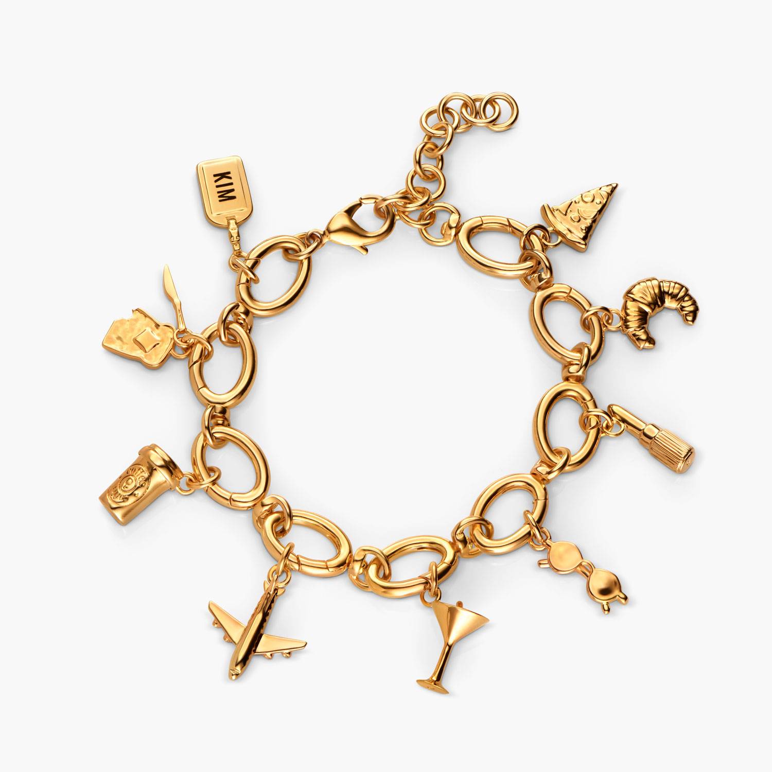 The Chapters Charm Bracelet in Gold-2 product photo