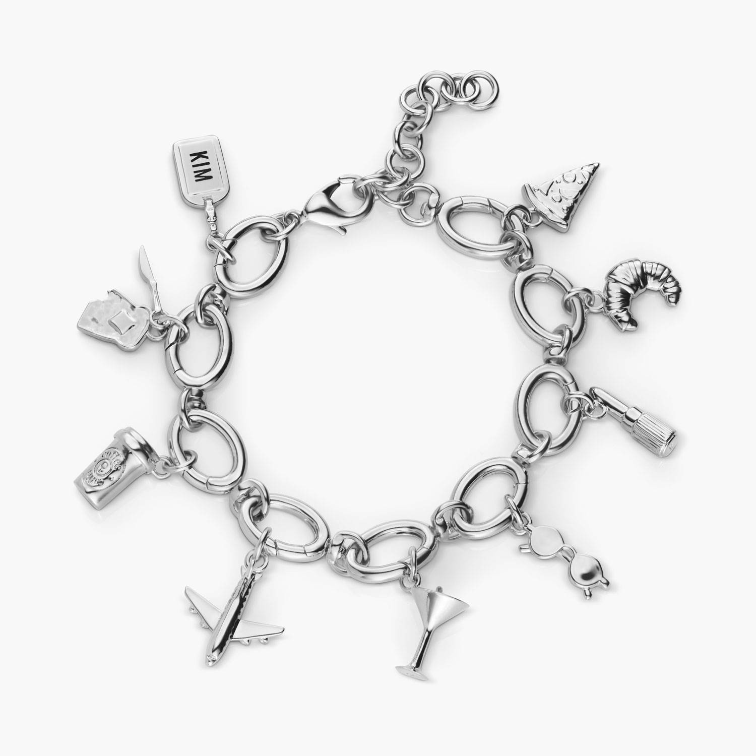 The Chapters Charm Bracelet- Silver-3 product photo