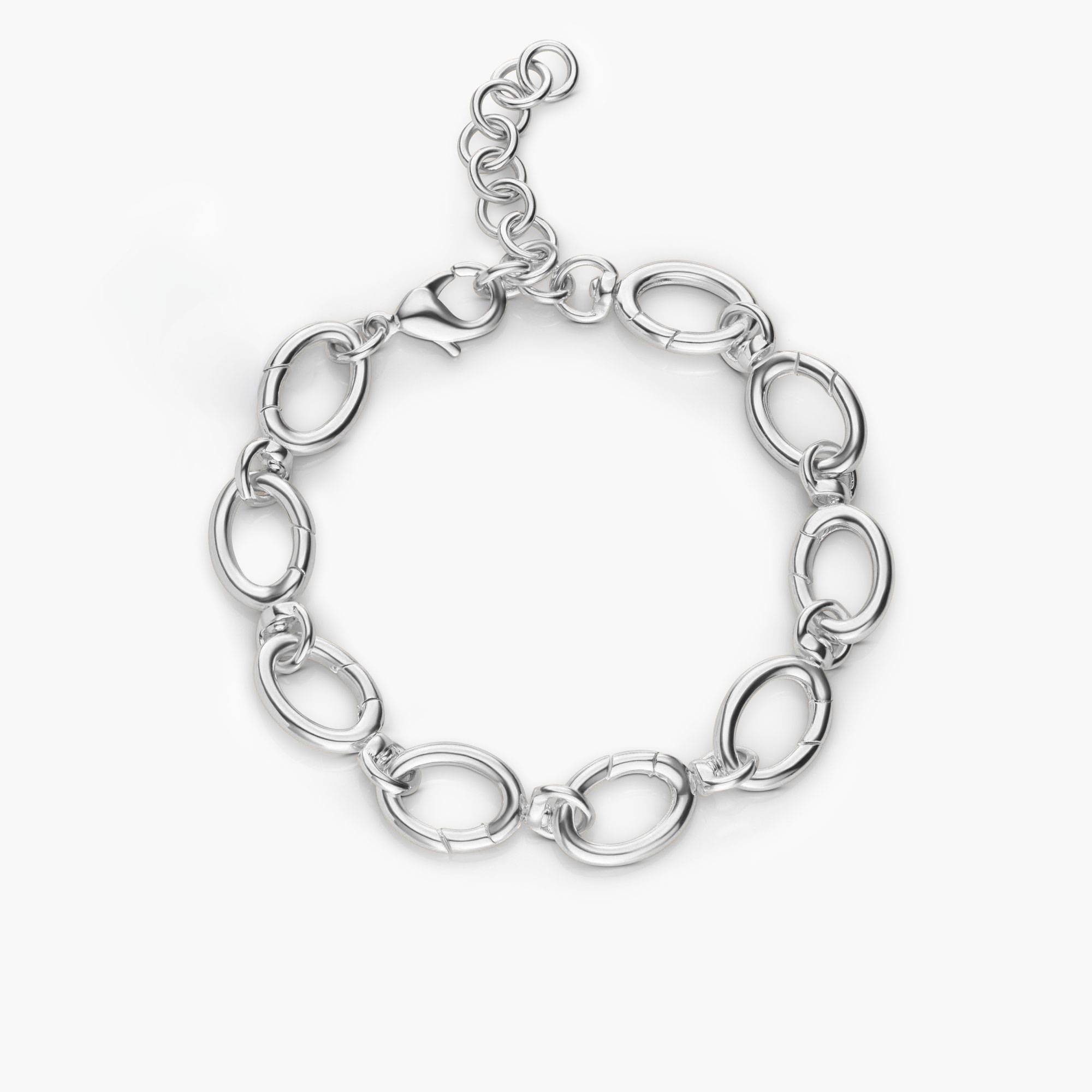 The Chapters Charm Bracelet in Silver-1 product photo