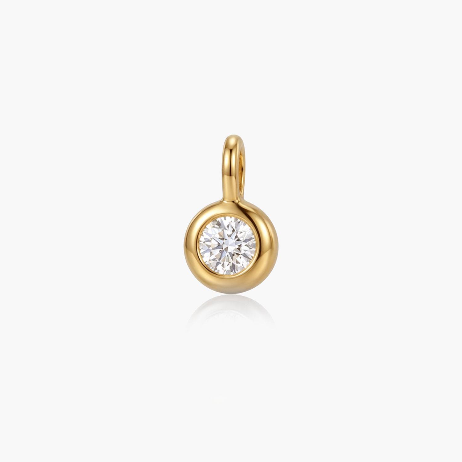 The Classic 0.1ct Diamond Drop Charm- Gold-1 product photo