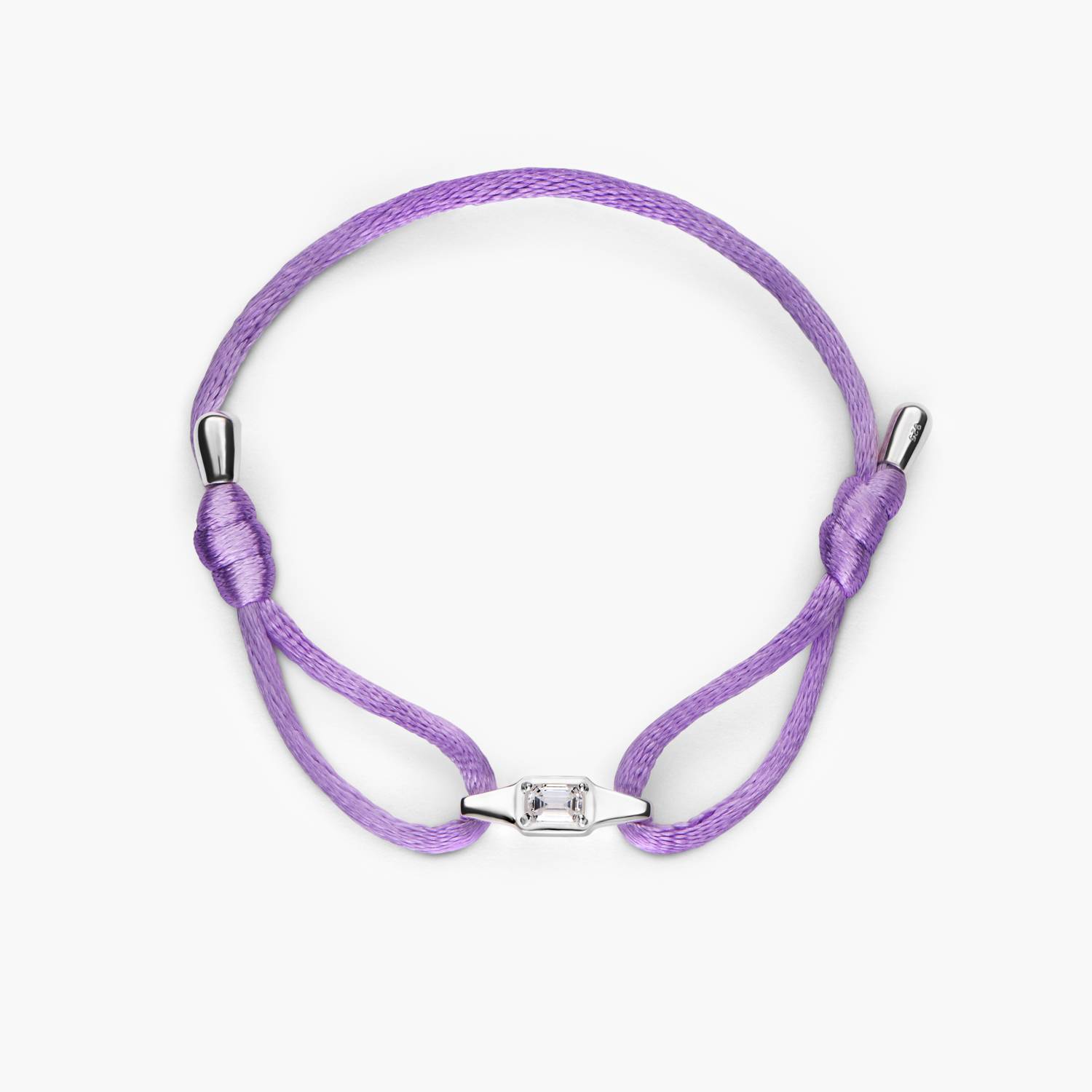 The Emerald Diamonds Lineup Bracelet - Silver-1 The Emerald Diamonds Lineup Bracelet - Silver-1 product photo