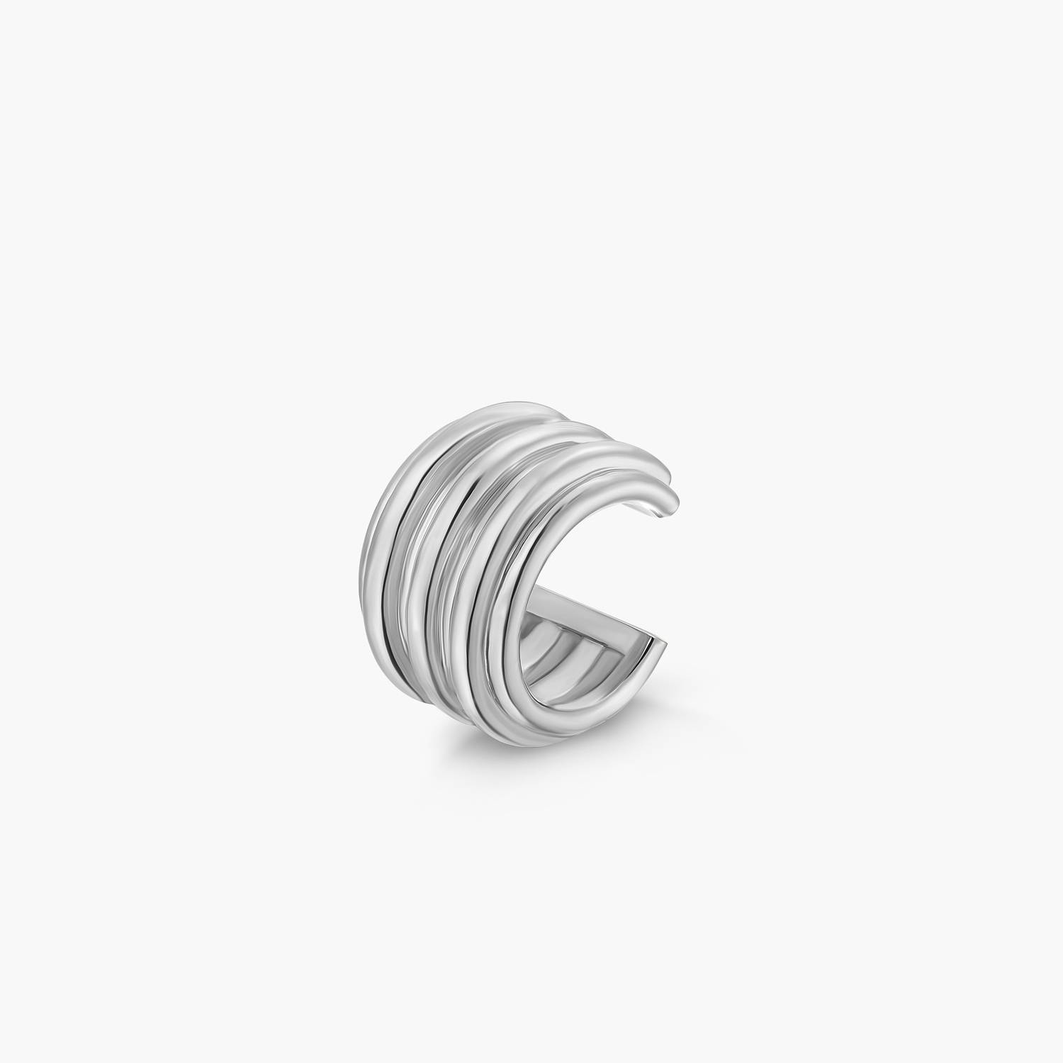 No. 08 —The Essential Ear Cuff- Silver-1 product photo