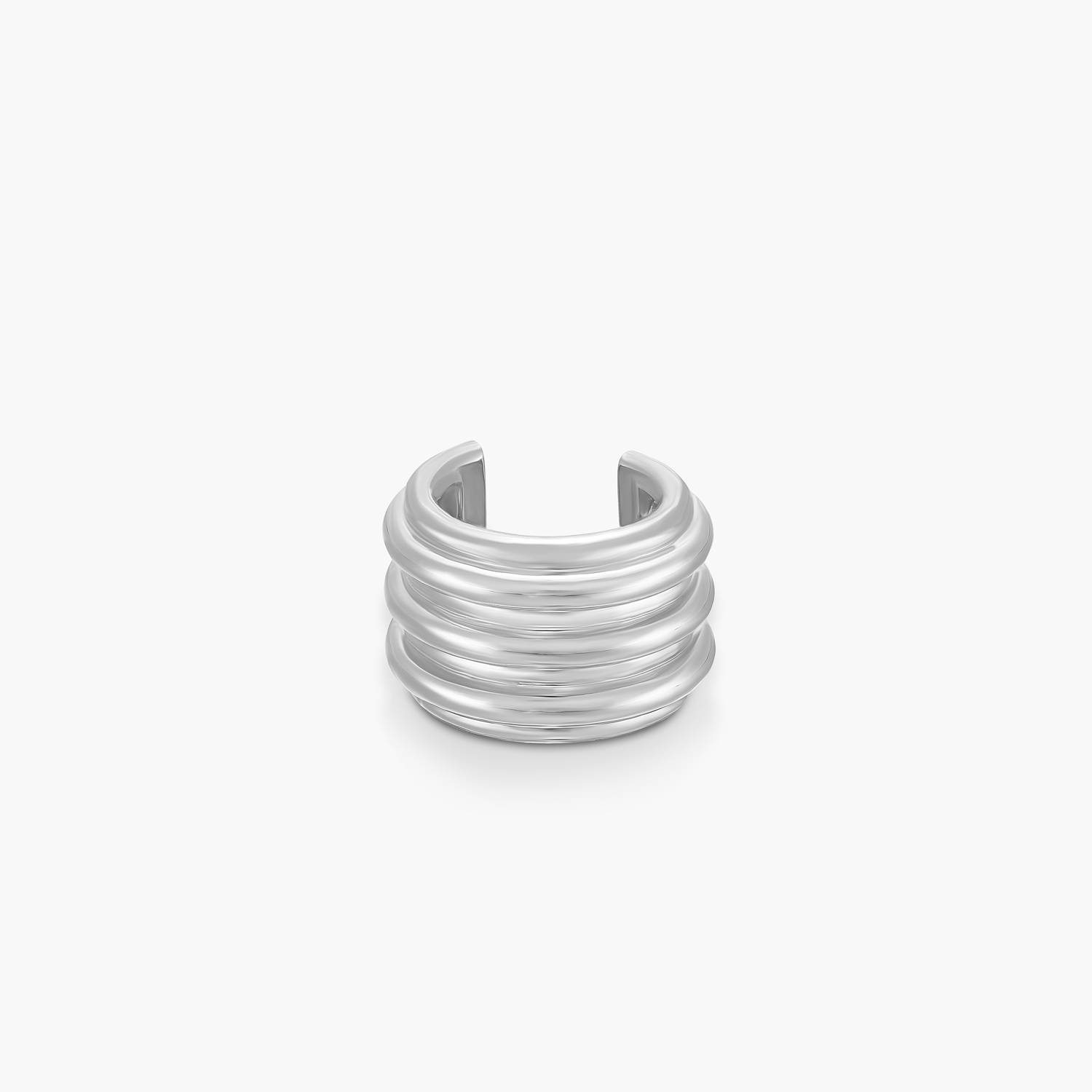 No. 08 —The Essential Ear Cuff- Silver-4 product photo