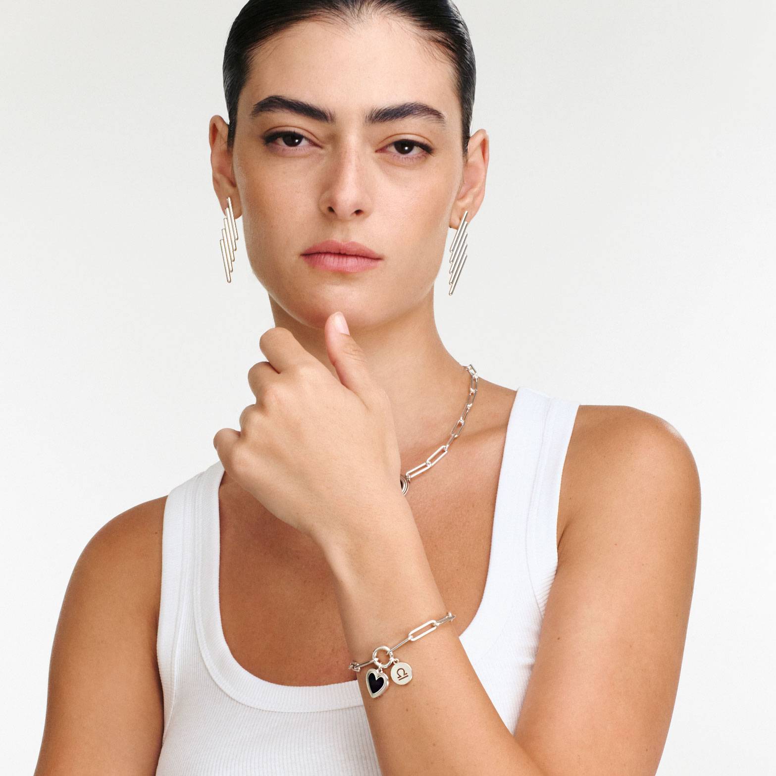 The golden hour Zodiac Bracelet- Silver-3 product photo