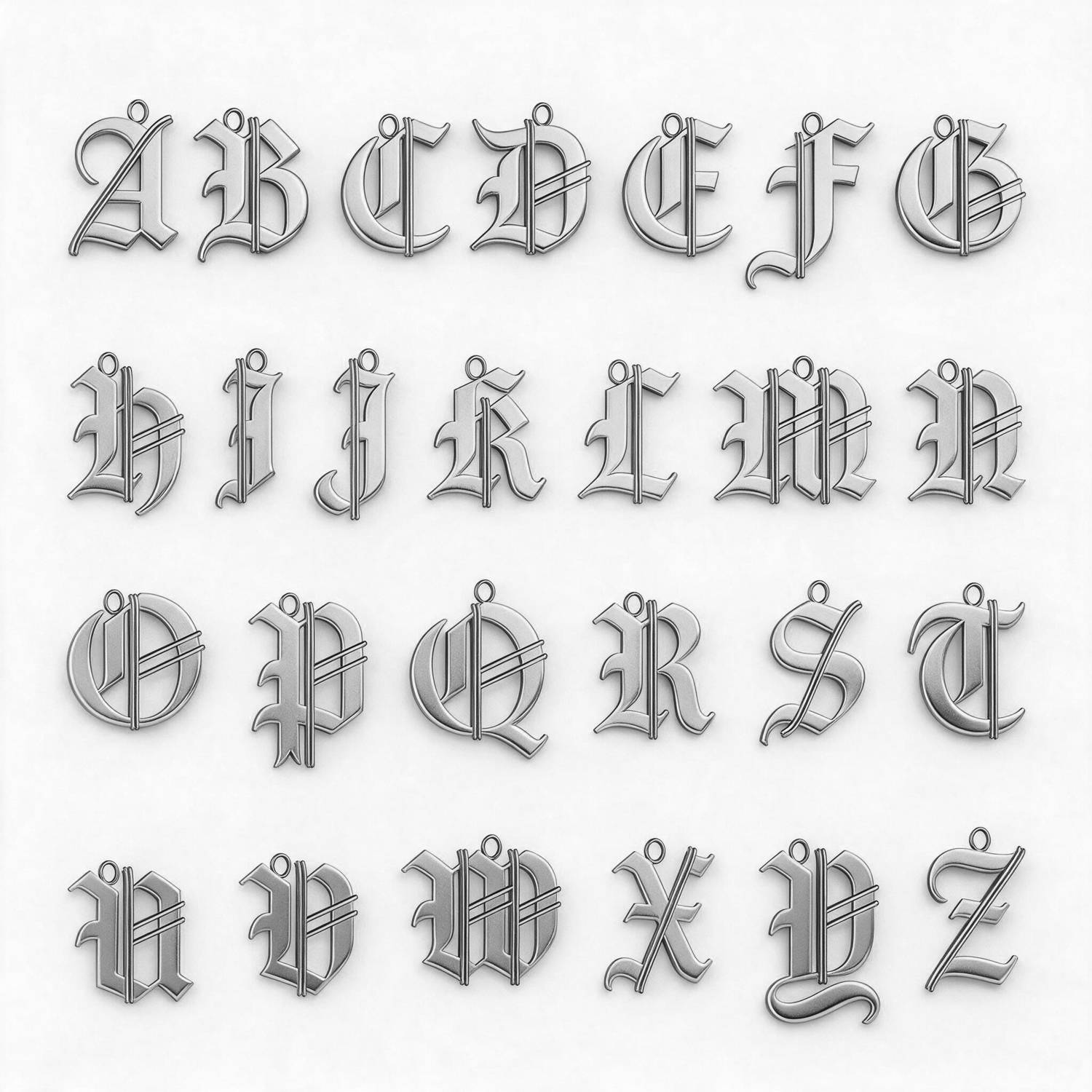 No. 01 — The Gothic Letter - Silver-4 product photo