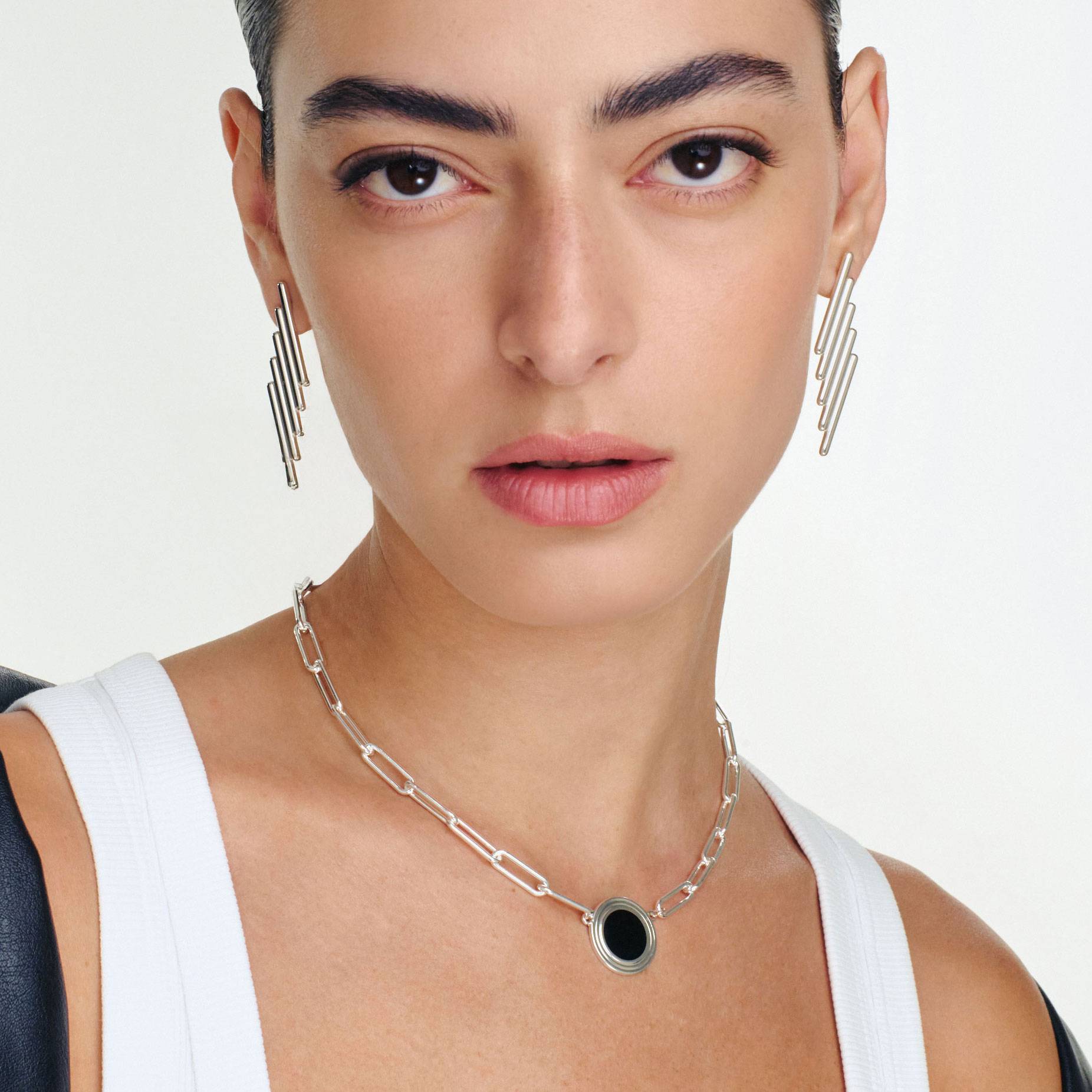 The Happy hour Necklace - Silver-5 product photo