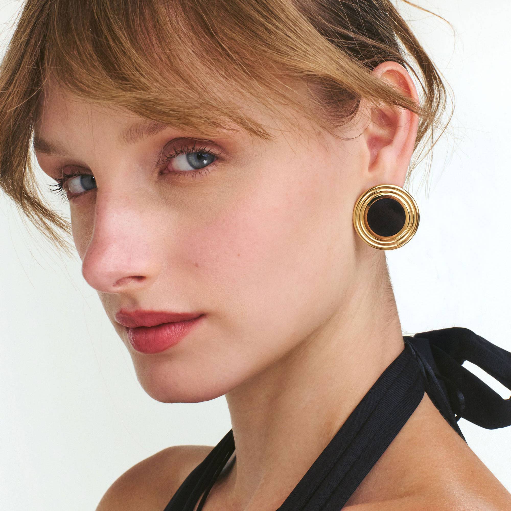 The Happy hour Stud Earrings  - Gold Vermeil-3 product photo