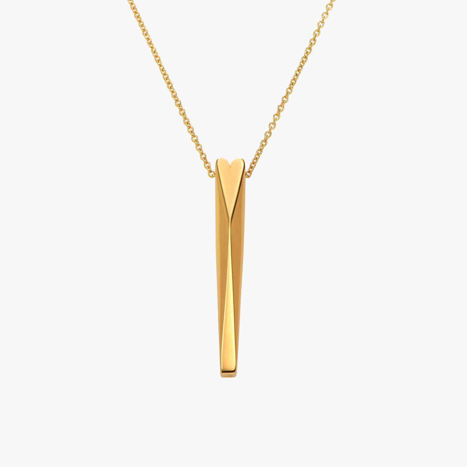 The Love Bar Pendant- Gold Vermeil-1 product photo