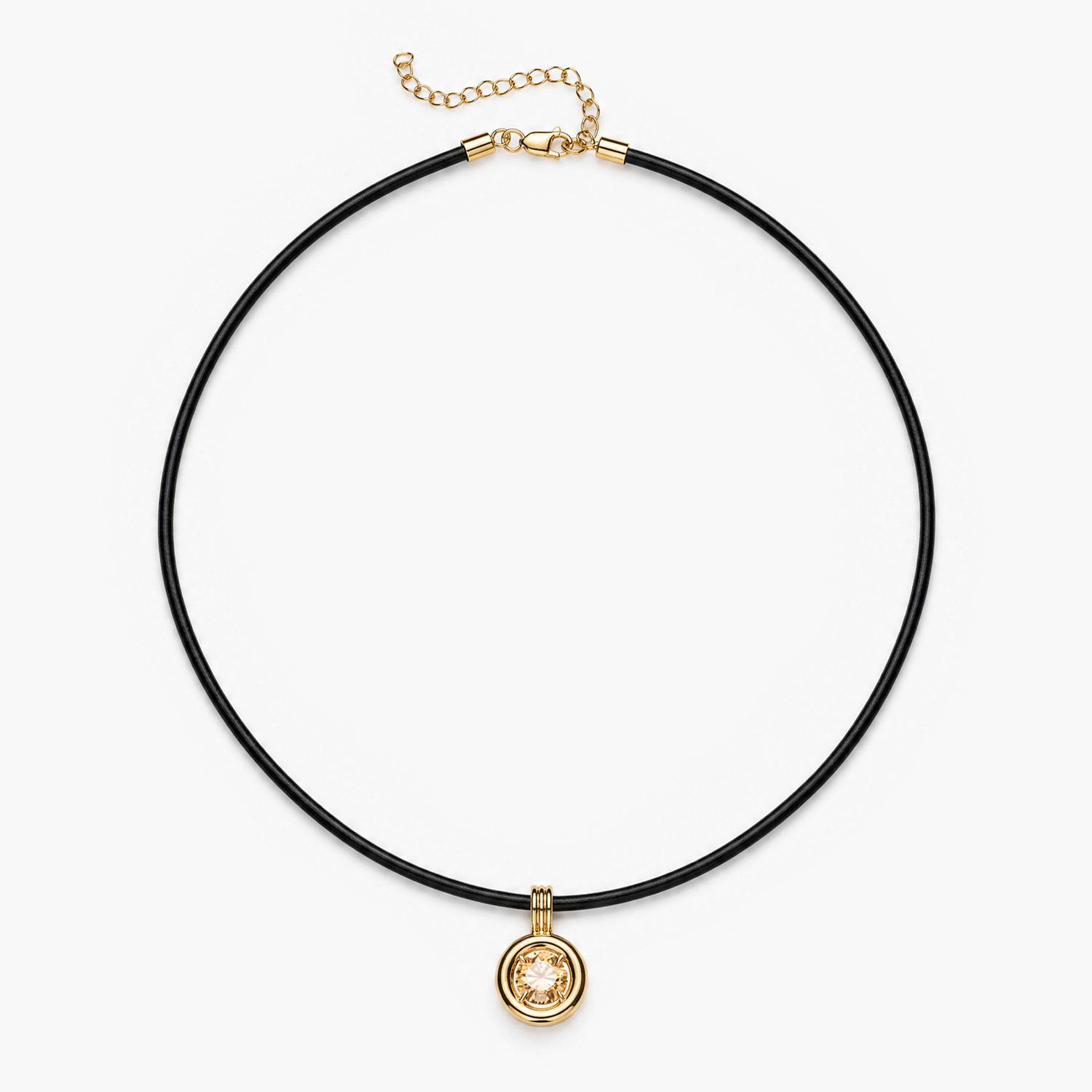 The One Carat Moissanite Necklace - Gold-1 product photo