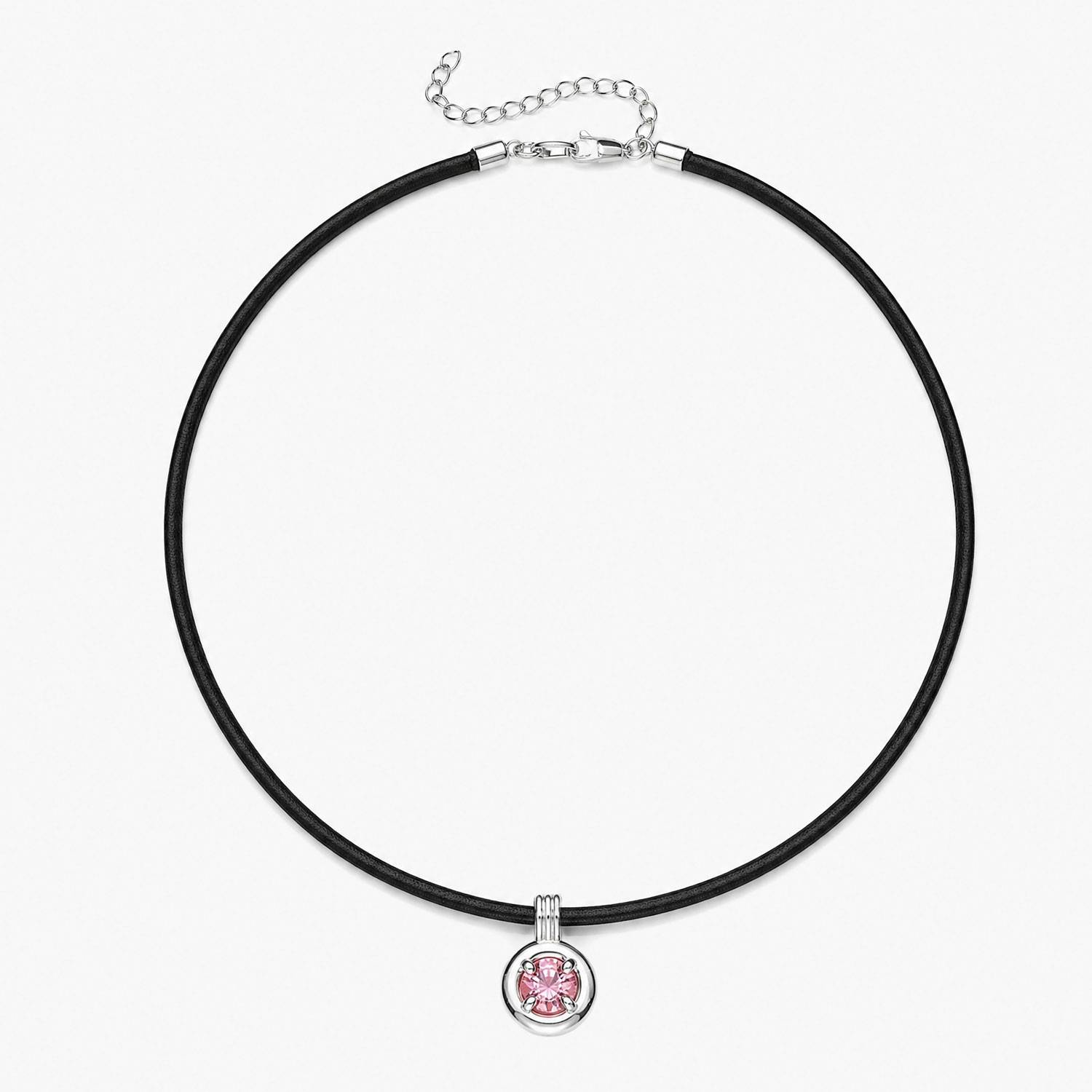 The One Carat Moissanite Necklace- Silver-3 product photo