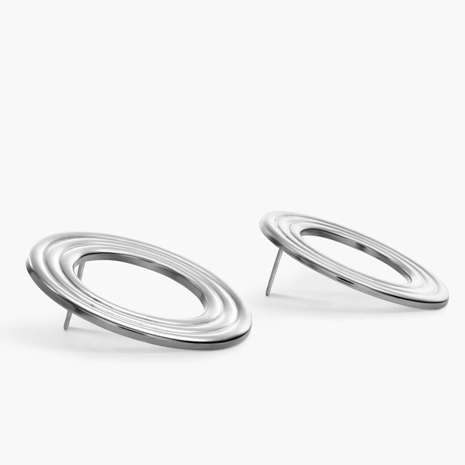 The Spotlight Studs - Silver-3 product photo