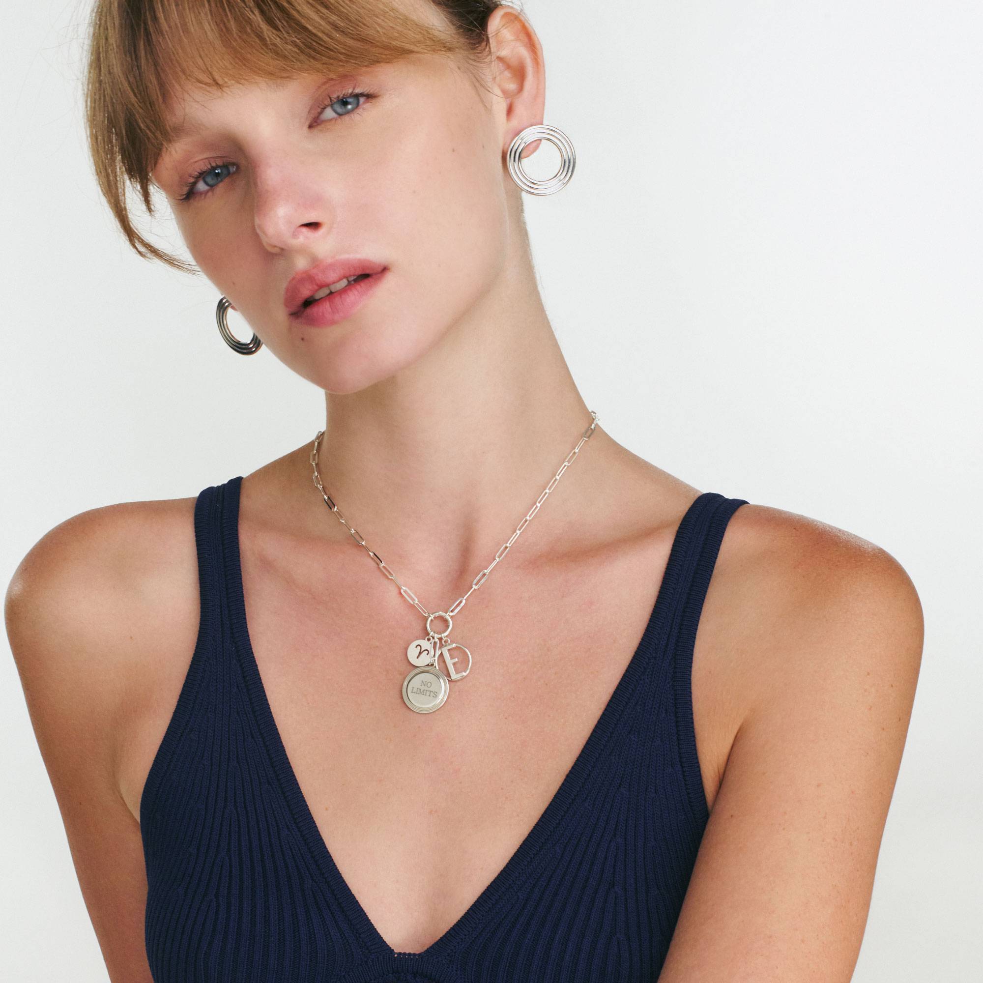 The Spotlight Studs - Silver-4 product photo