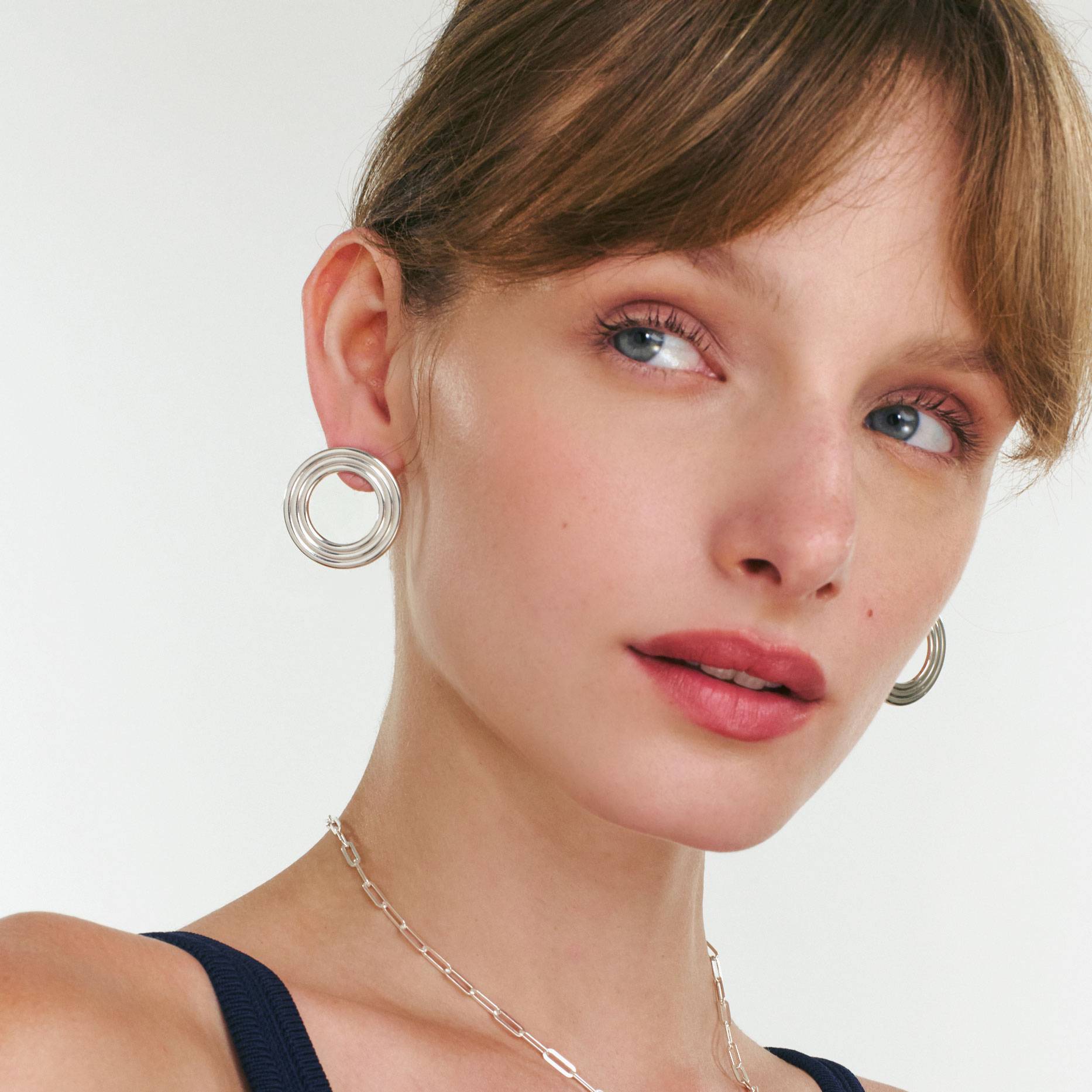 The Spotlight Studs - Silver-1 product photo