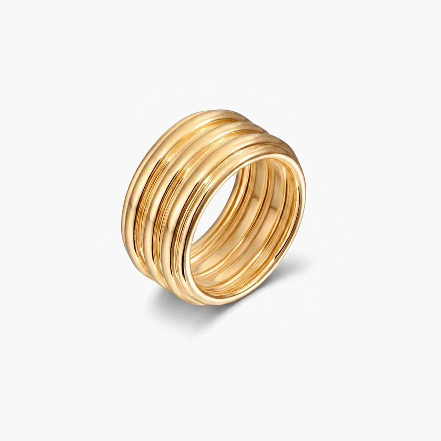 No. 06 — The Stack Ring - Gold-1 product photo