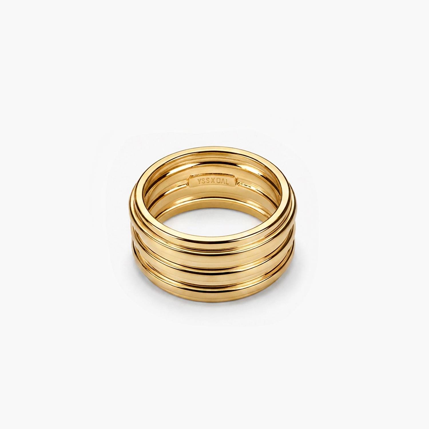 No. 06 — The Stack Ring - Gold-5 product photo