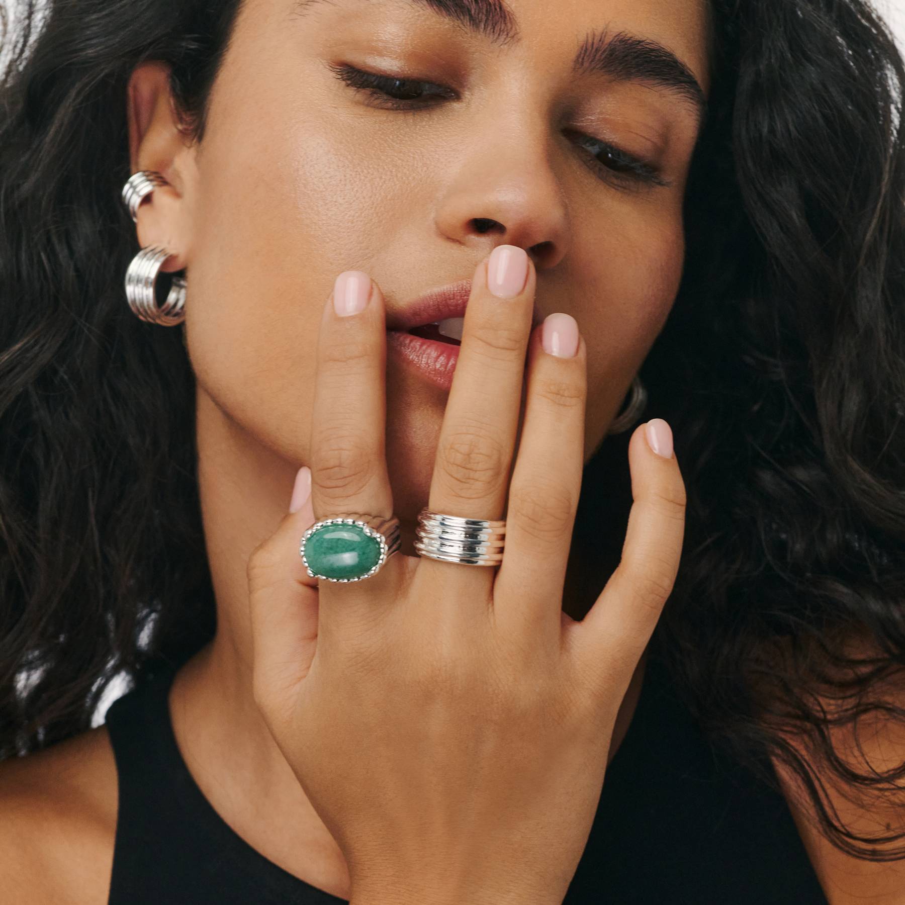 No. 06 — The Stack Ring - Silver-2 product photo