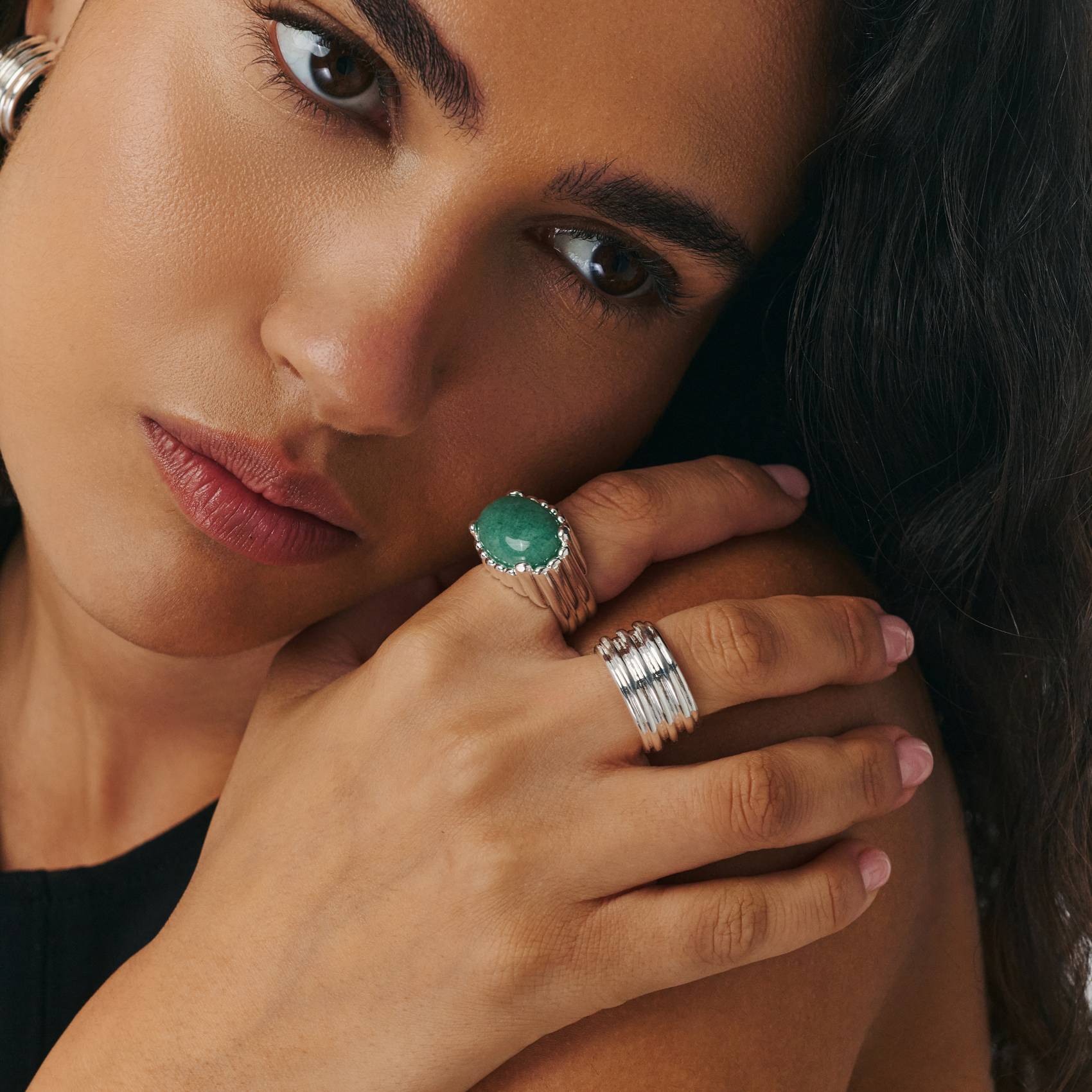 No. 06 — The Stack Ring - Silver-3 product photo