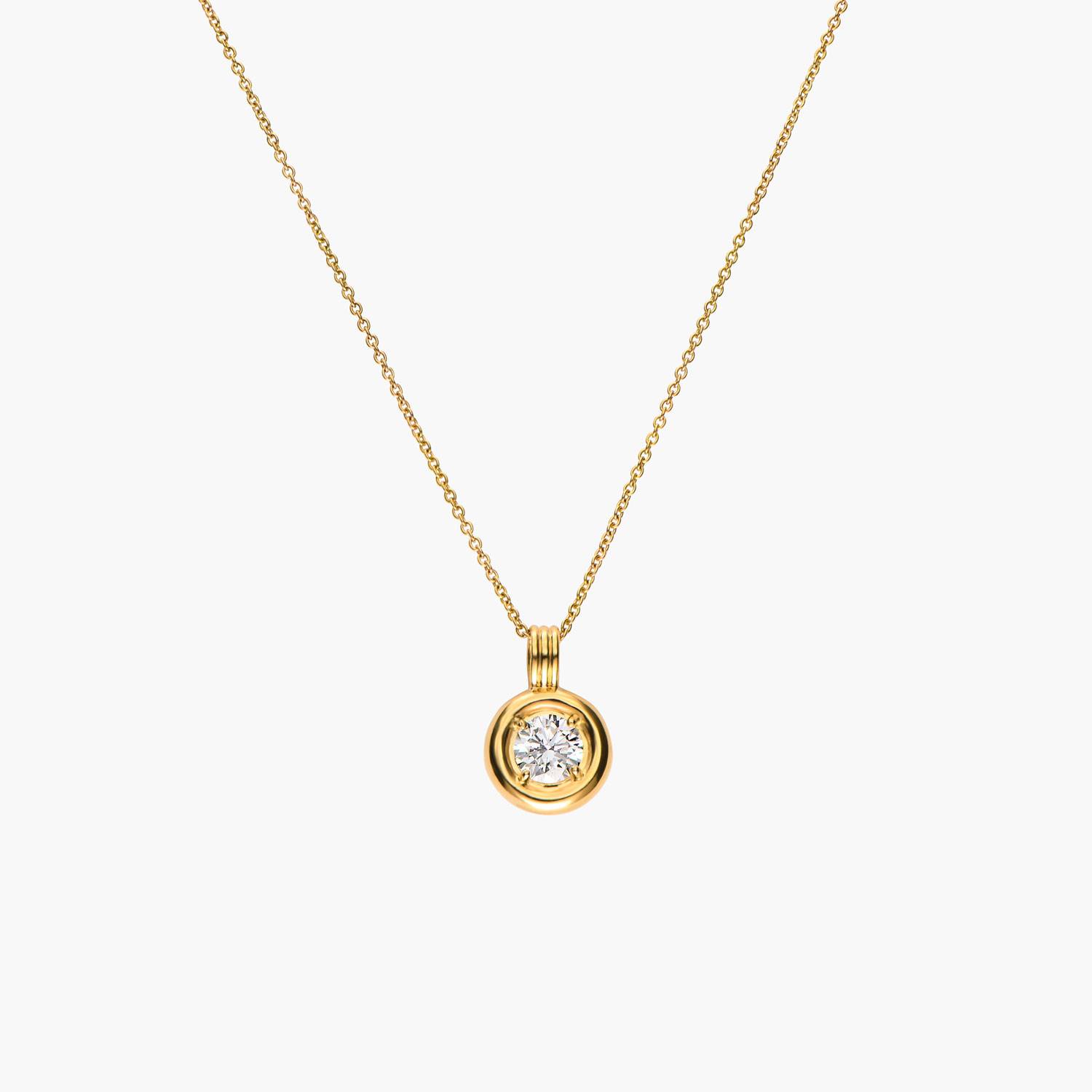 The Statement One Carat Diamond Necklace - Gold Vermeil-1 product photo