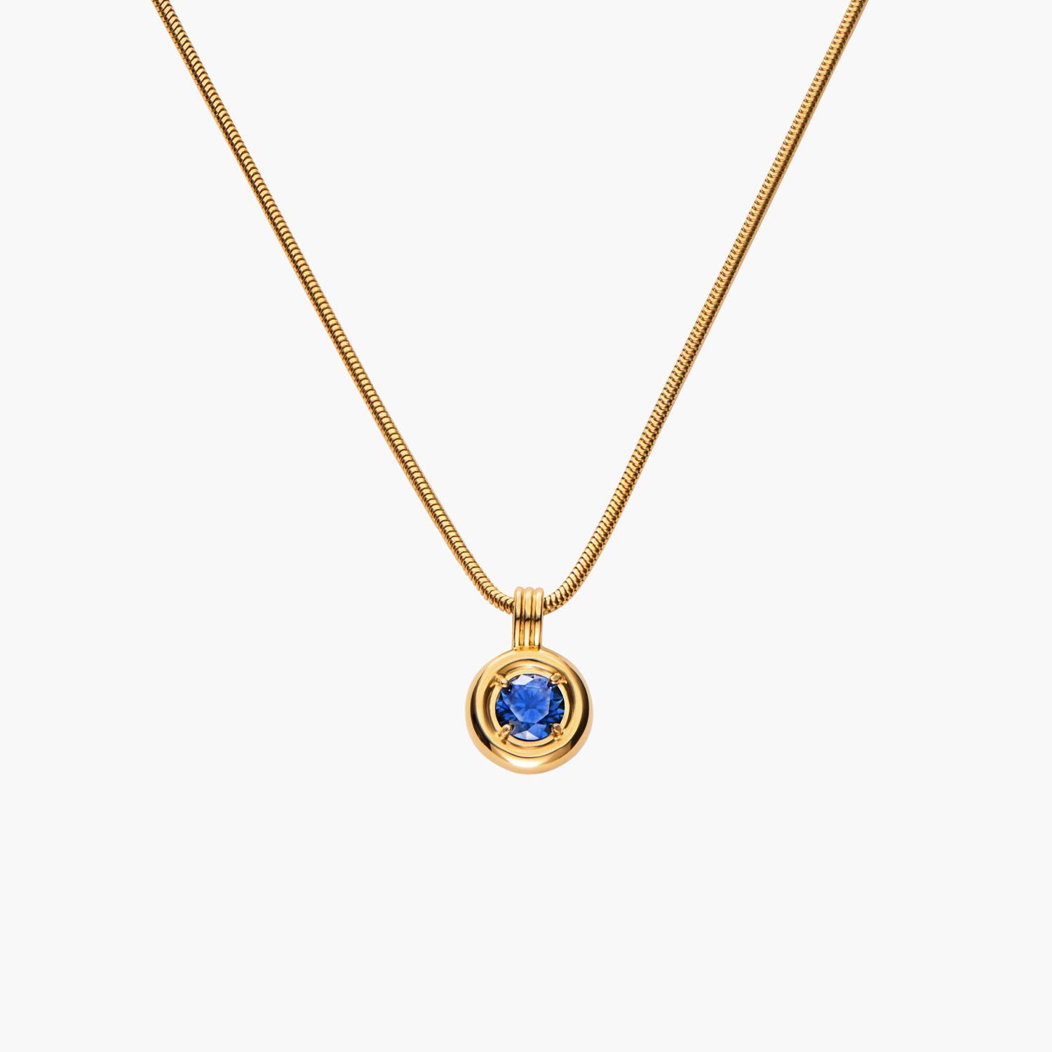 The Statement One Carat Moissanite Necklace - Gold-5 product photo