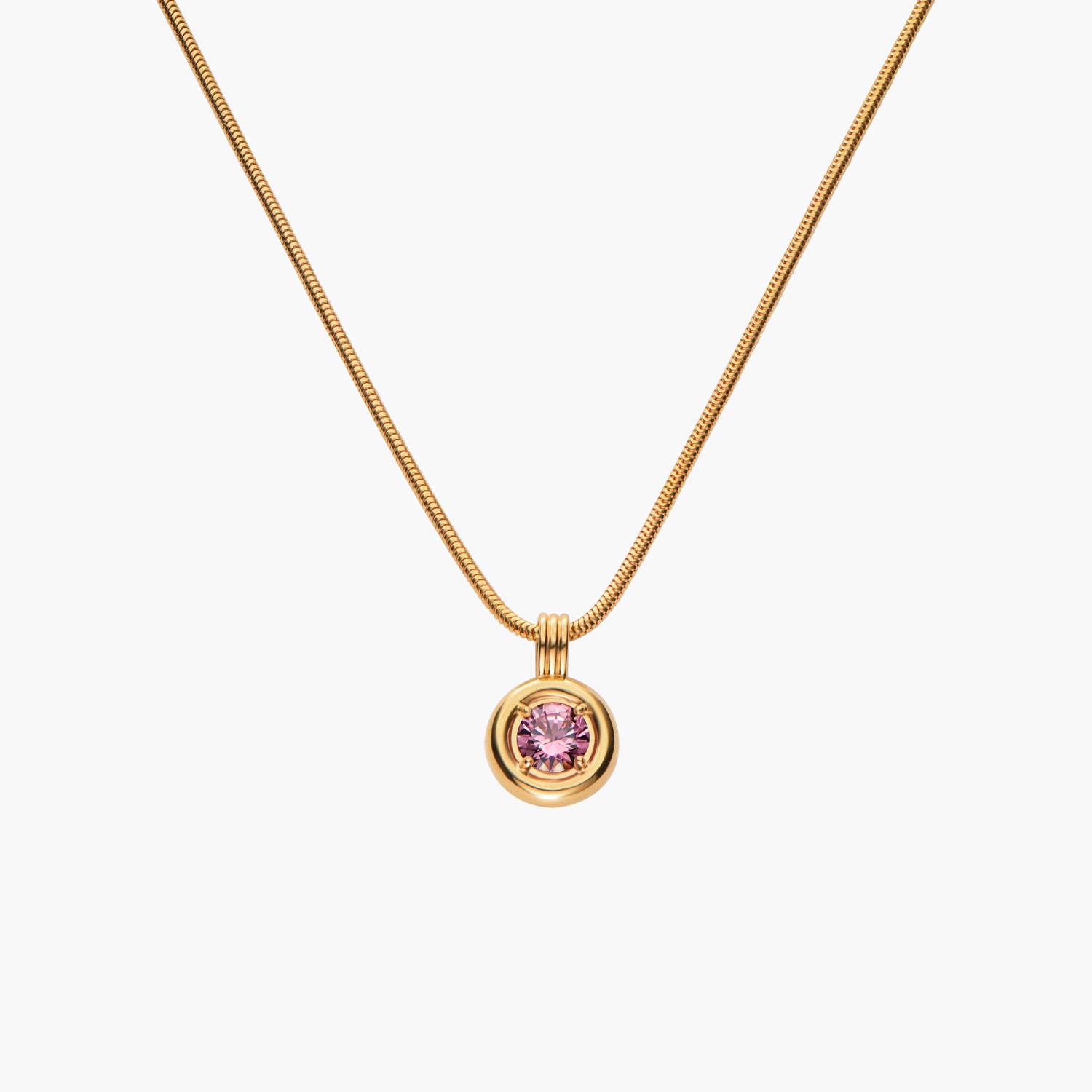 The Statement One Carat Moissanite Necklace - Gold-1 product photo