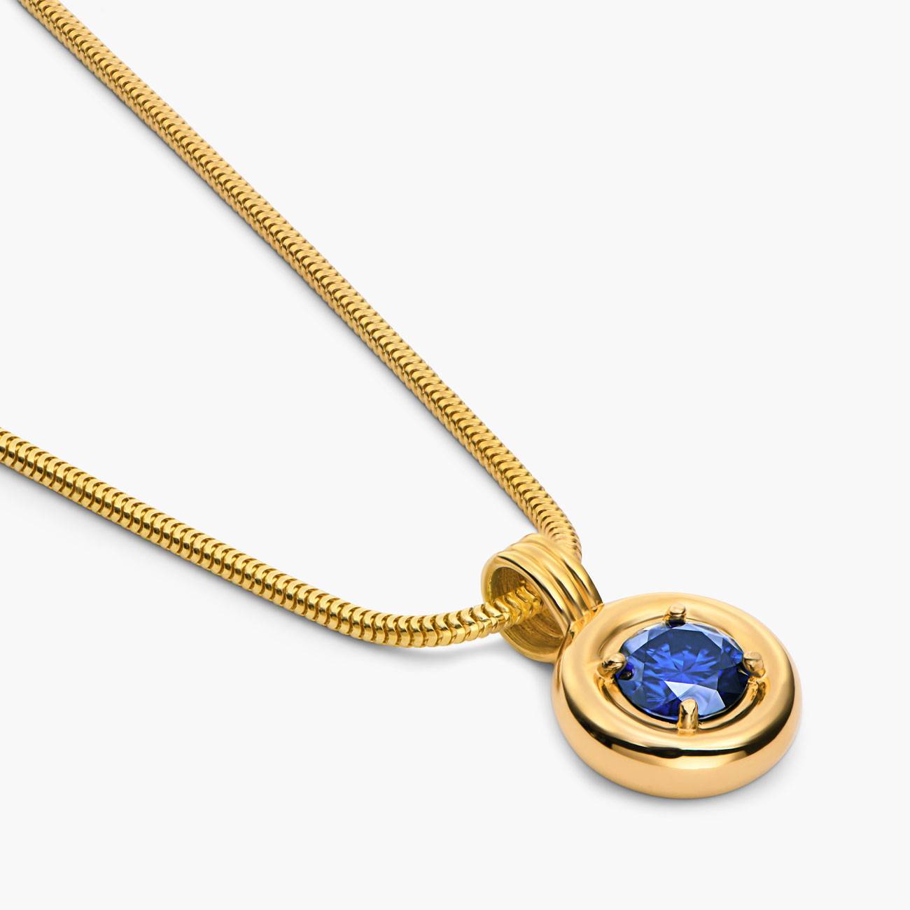 The Statement One Carat Moissanite Necklace - Gold-6 product photo