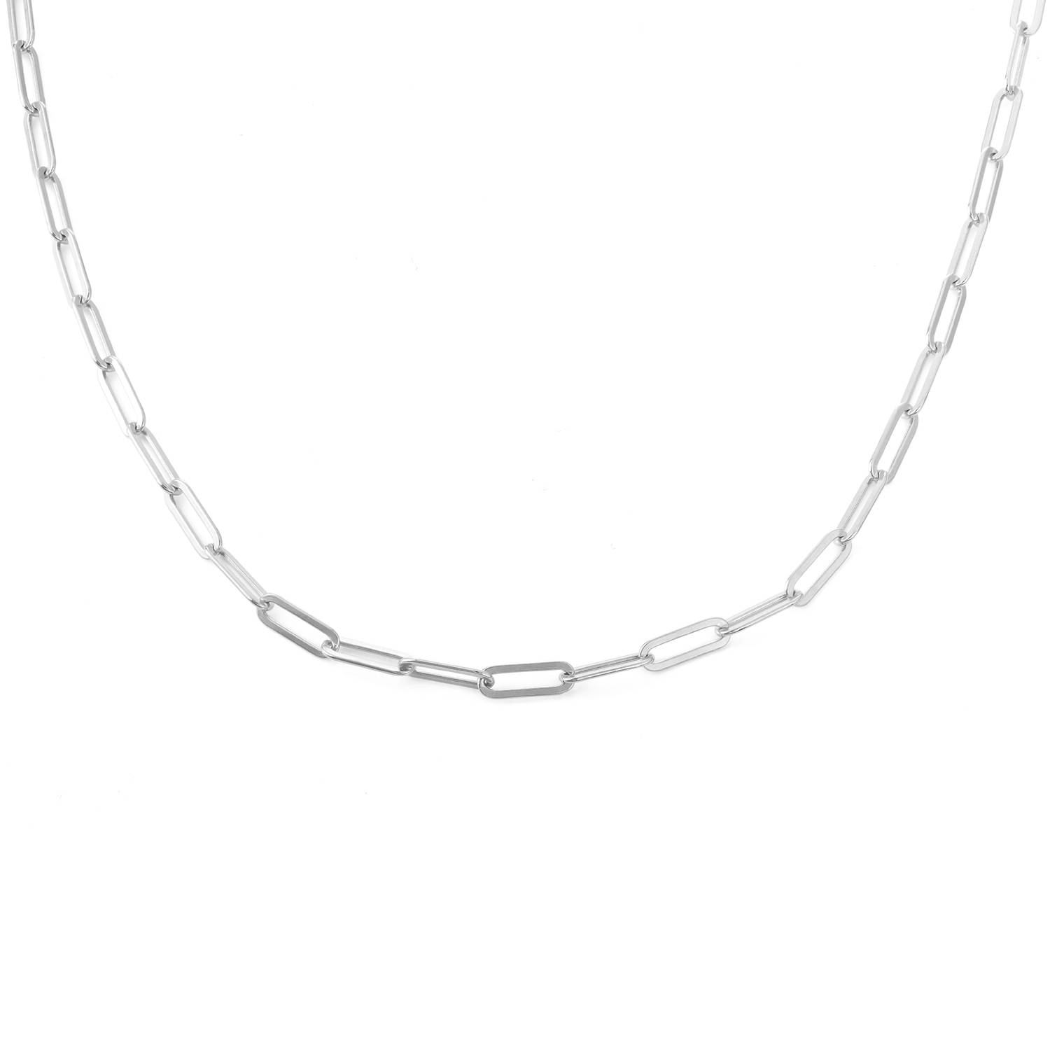Thin Link Chain Necklace in Silver-1 Thin Link Chain Necklace in Silver-1 product photo