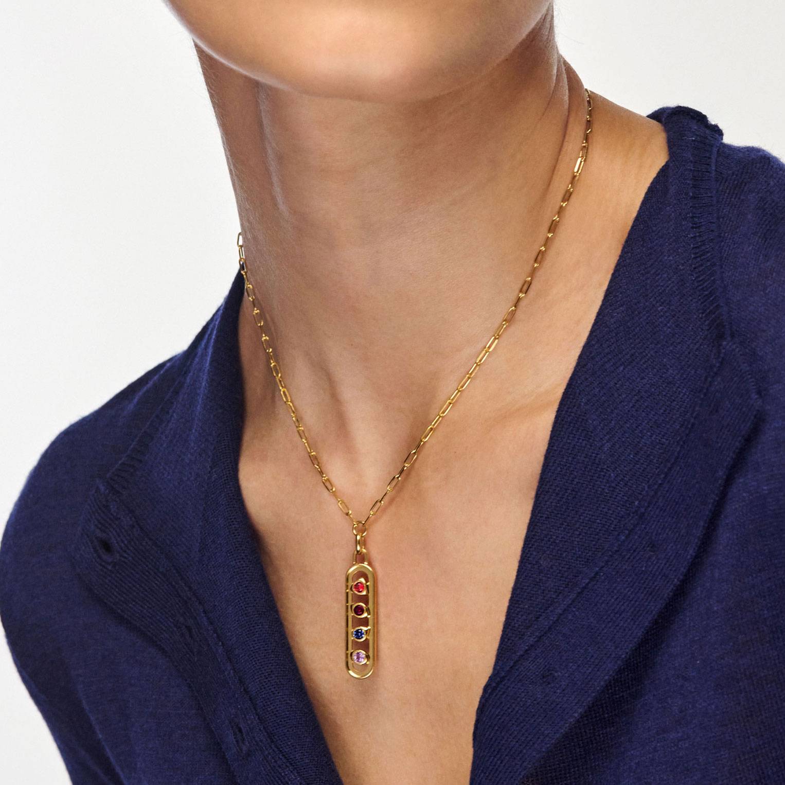 Together Birthstone Bar - Gold-3 product photo