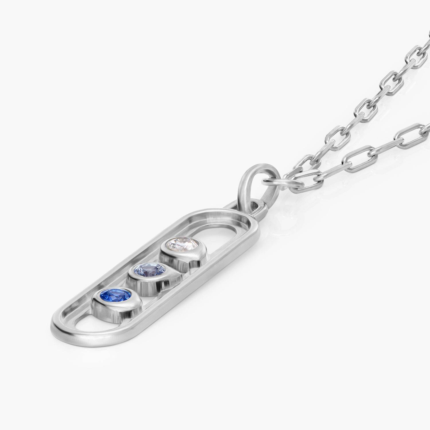 Together Birthstone Bar - Silver-4 product photo